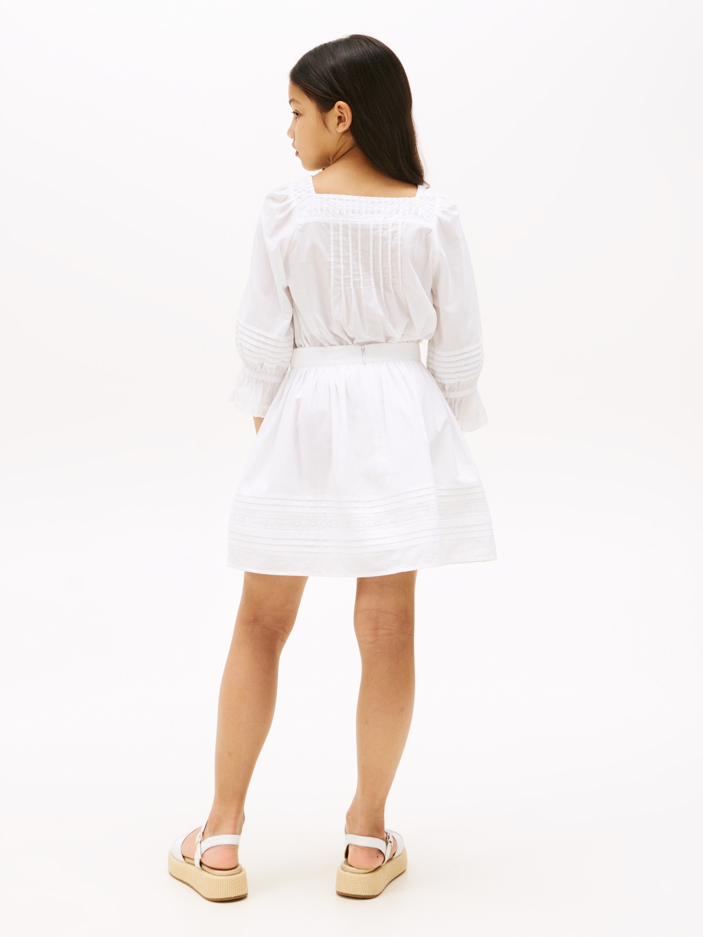 Tommy Hilfiger Webrock »EMBROIDERED TAPE SKIRT« für Kinder bis 16 Jahre, mit Stickerei