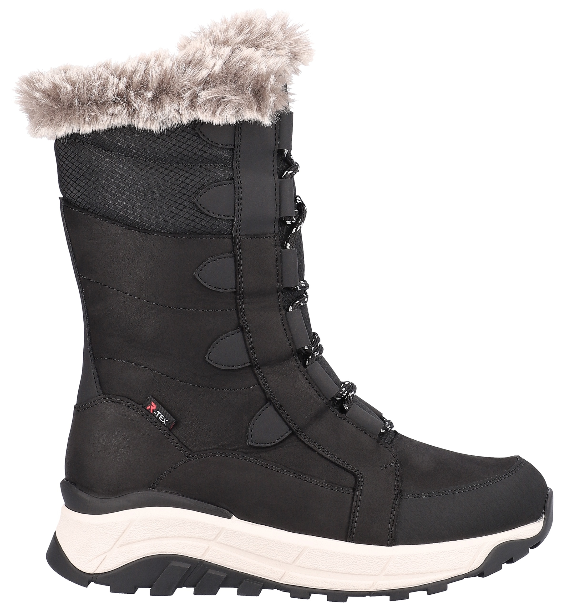 Rieker EVOLUTION Winterboots, Schneeboots, Winterboots mit Lammwollfutter, Fiber Grip Laufsohle