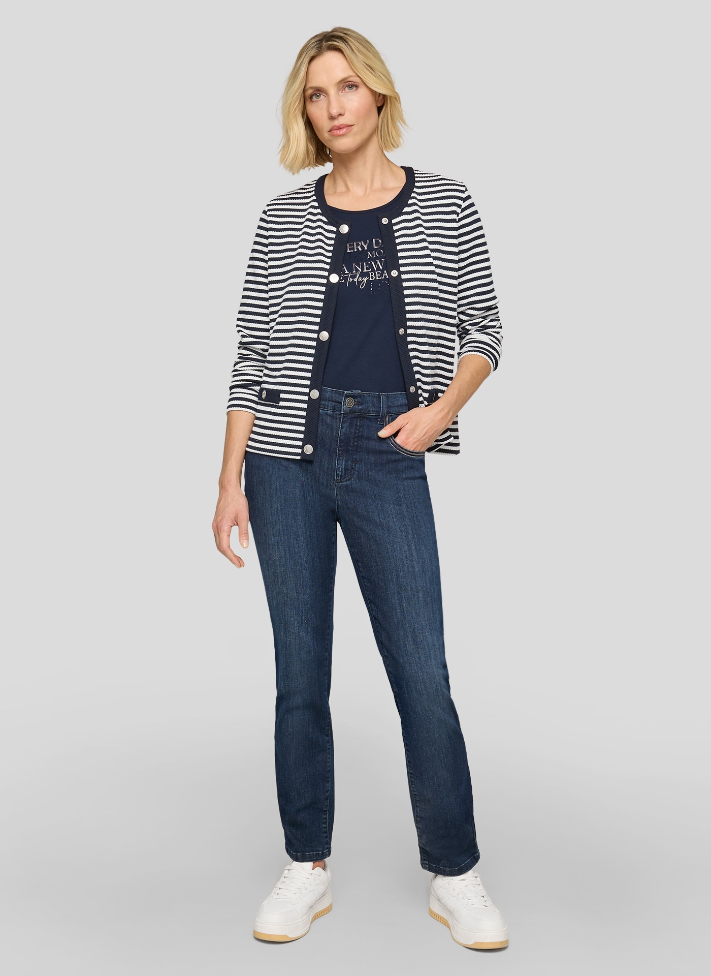 Rabe Blouson mit Streifen Muster