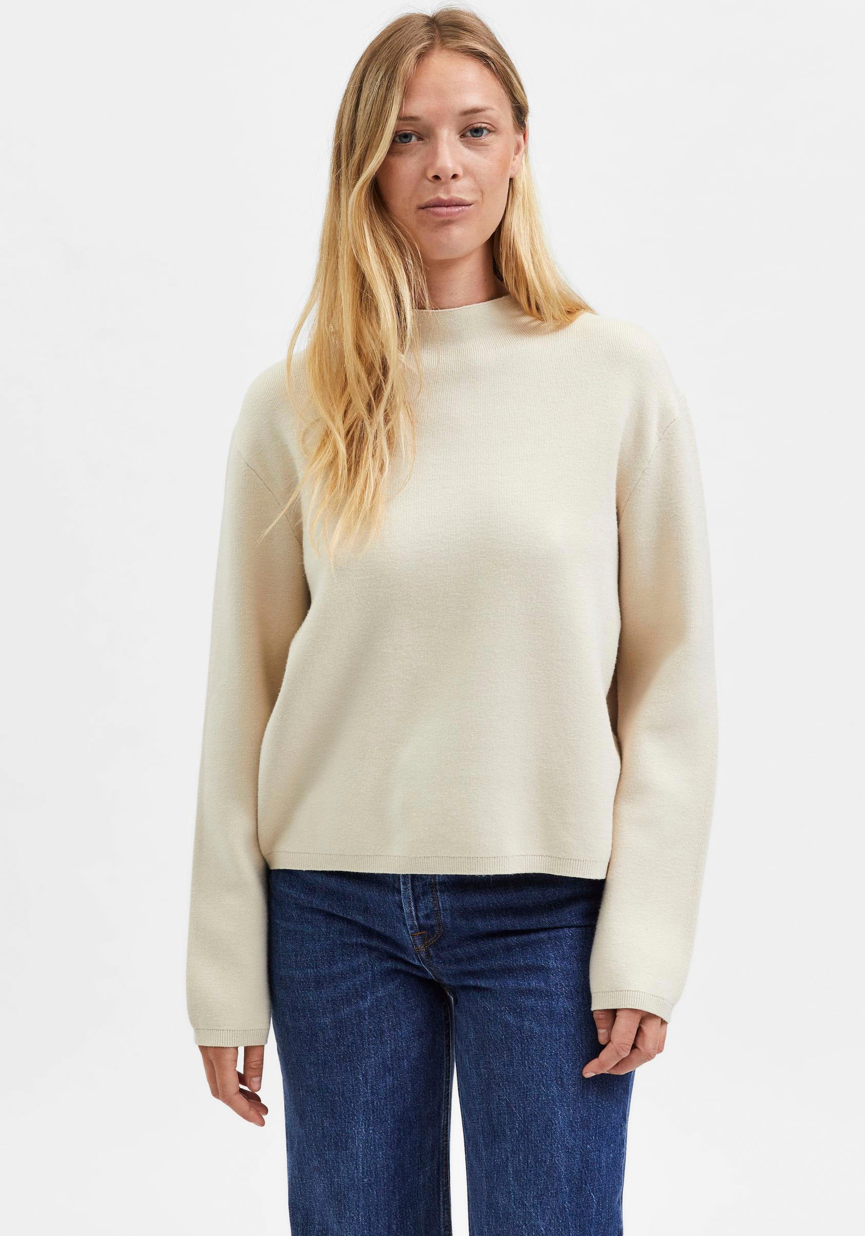 SELECTED FEMME Stehkragenpullover »SLFMERLE«, aus softem Viskose-Mix kaufen