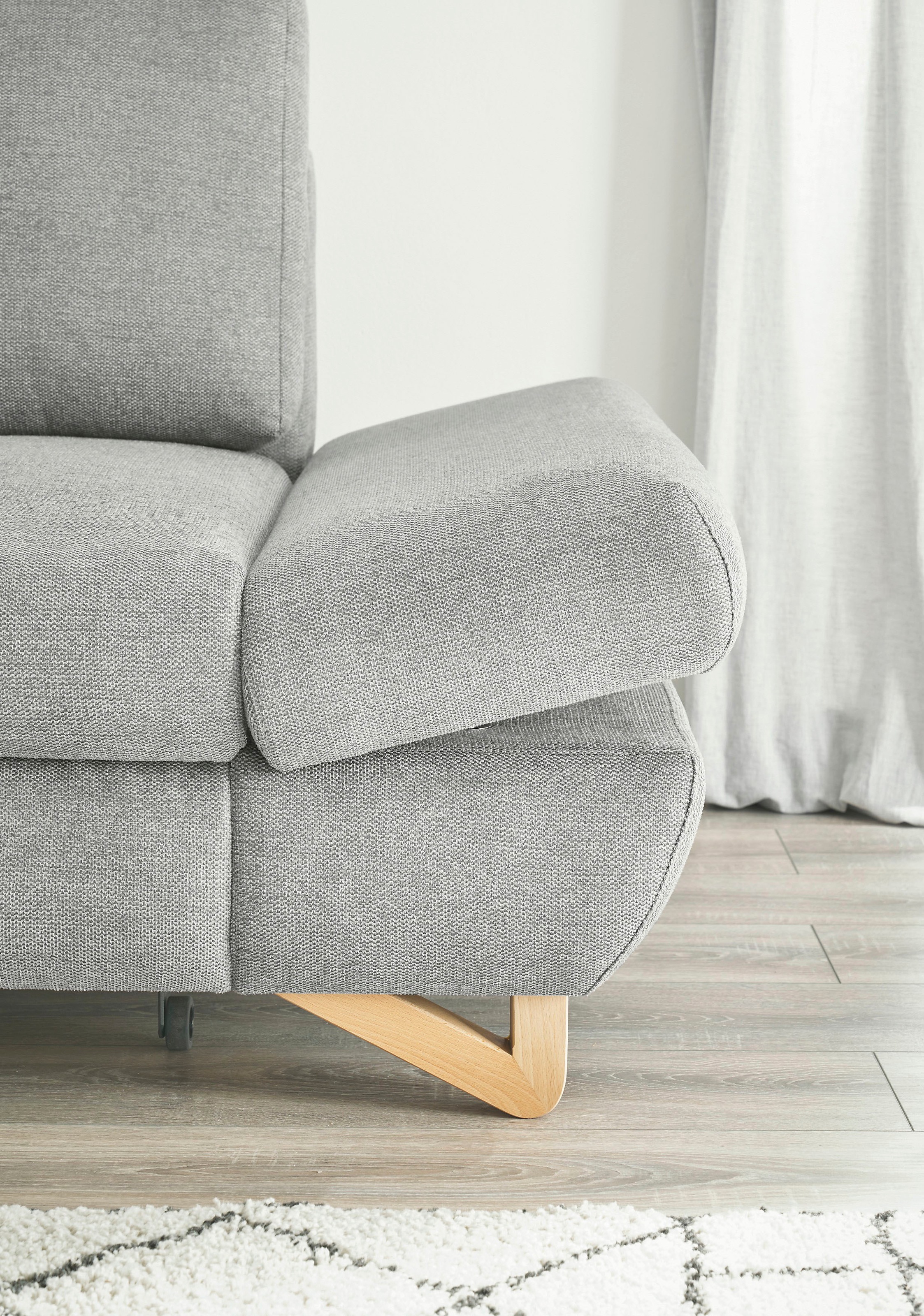 INOSIGN Ecksofa »City/Giron, L-Form,«, verstellbare Armlehnen mit Rasterfunktion