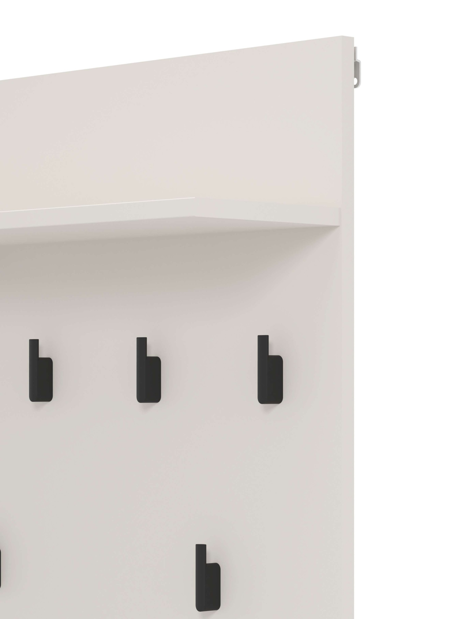 Home affaire Garderobenpaneel »Arran, Wandregal Wandpaneel, Wandgarderobe praktisch & stillvoll« mit 6 Kleiderhaken und Ablage für Accessoires, Breite 63 cm