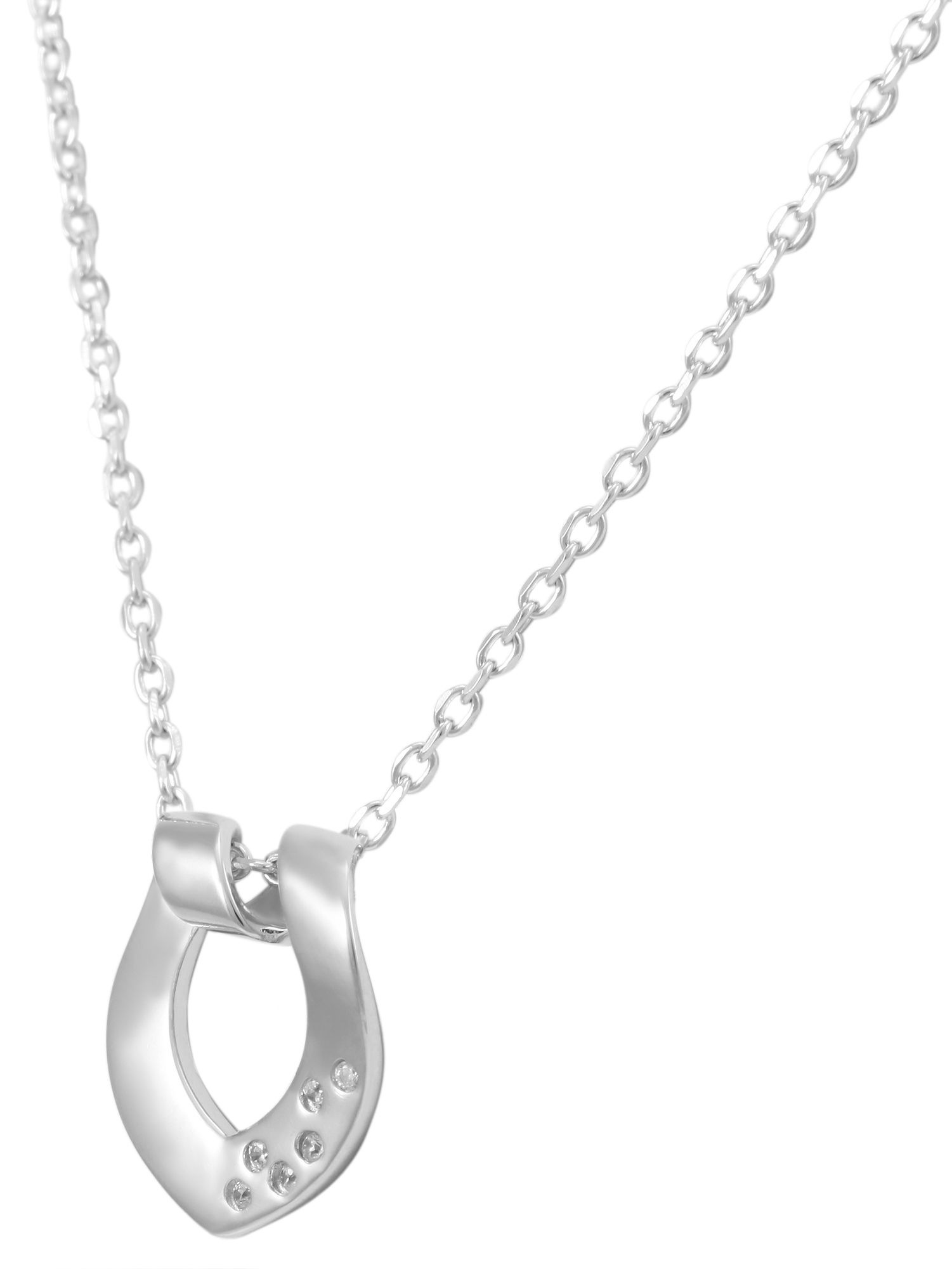 Adelia´s Herzanhänger »Damen Anhänger ¿ Herz Herzanhänger aus 925 Silber mit Zirkonia«