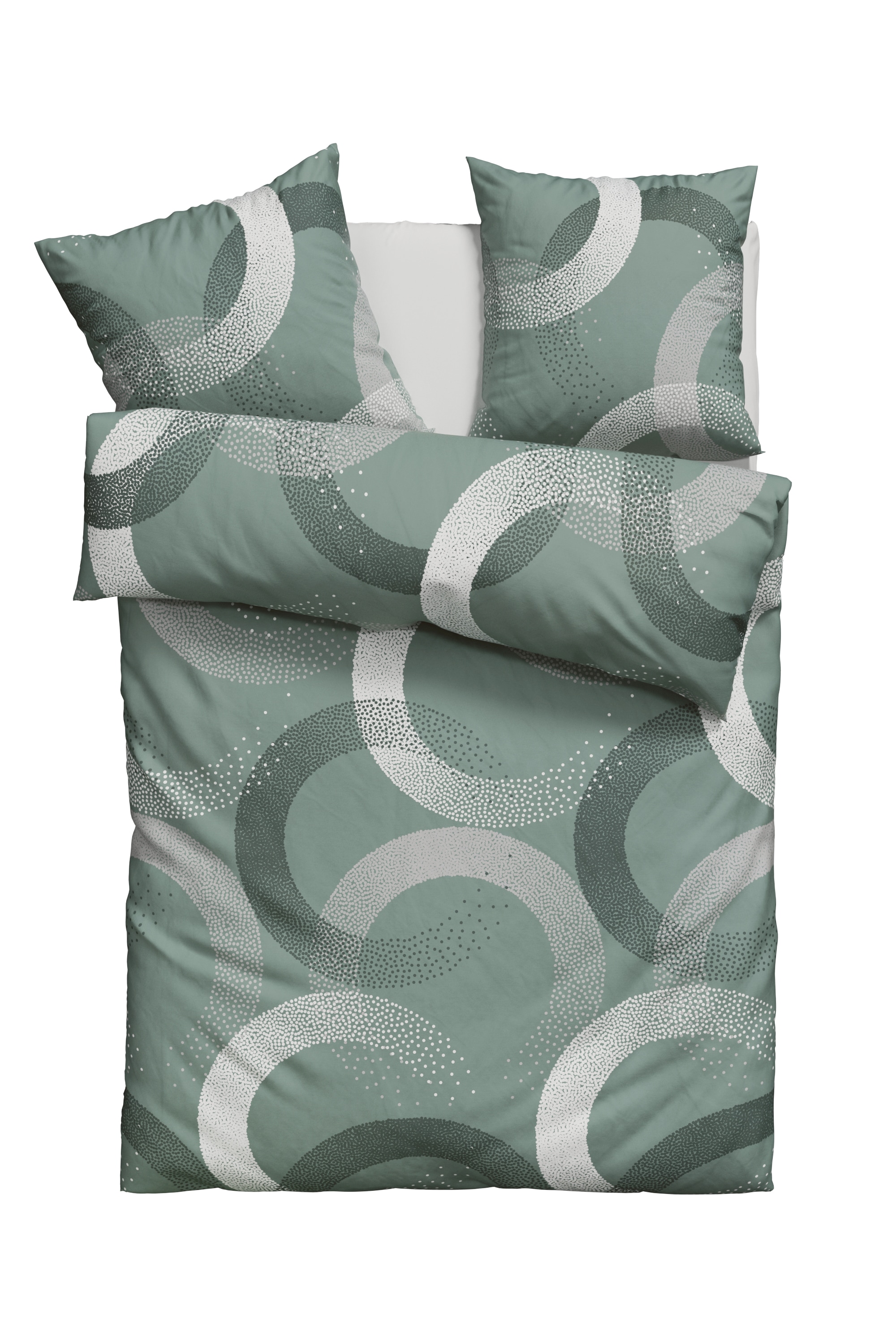 OTTO home Bettwäsche »Balisa«, ab Größe 135x200 cm, aus 100% Baumwolle, Bettwäsche mit Kreisen