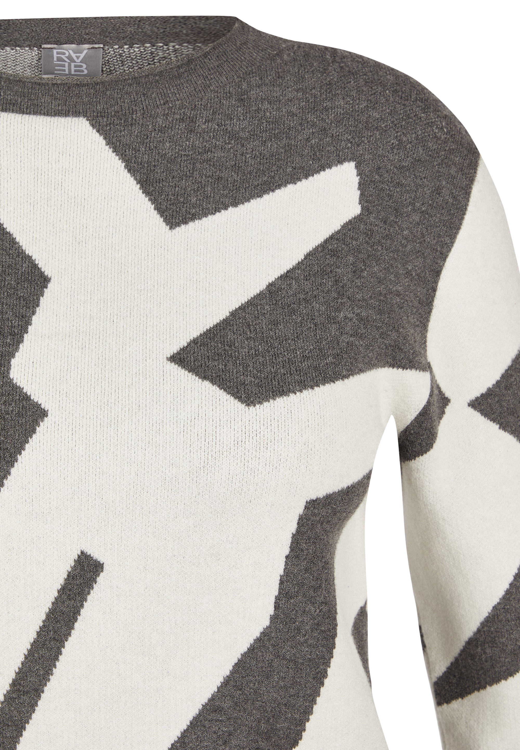 Rabe Strickpullover mit grafischem Muster