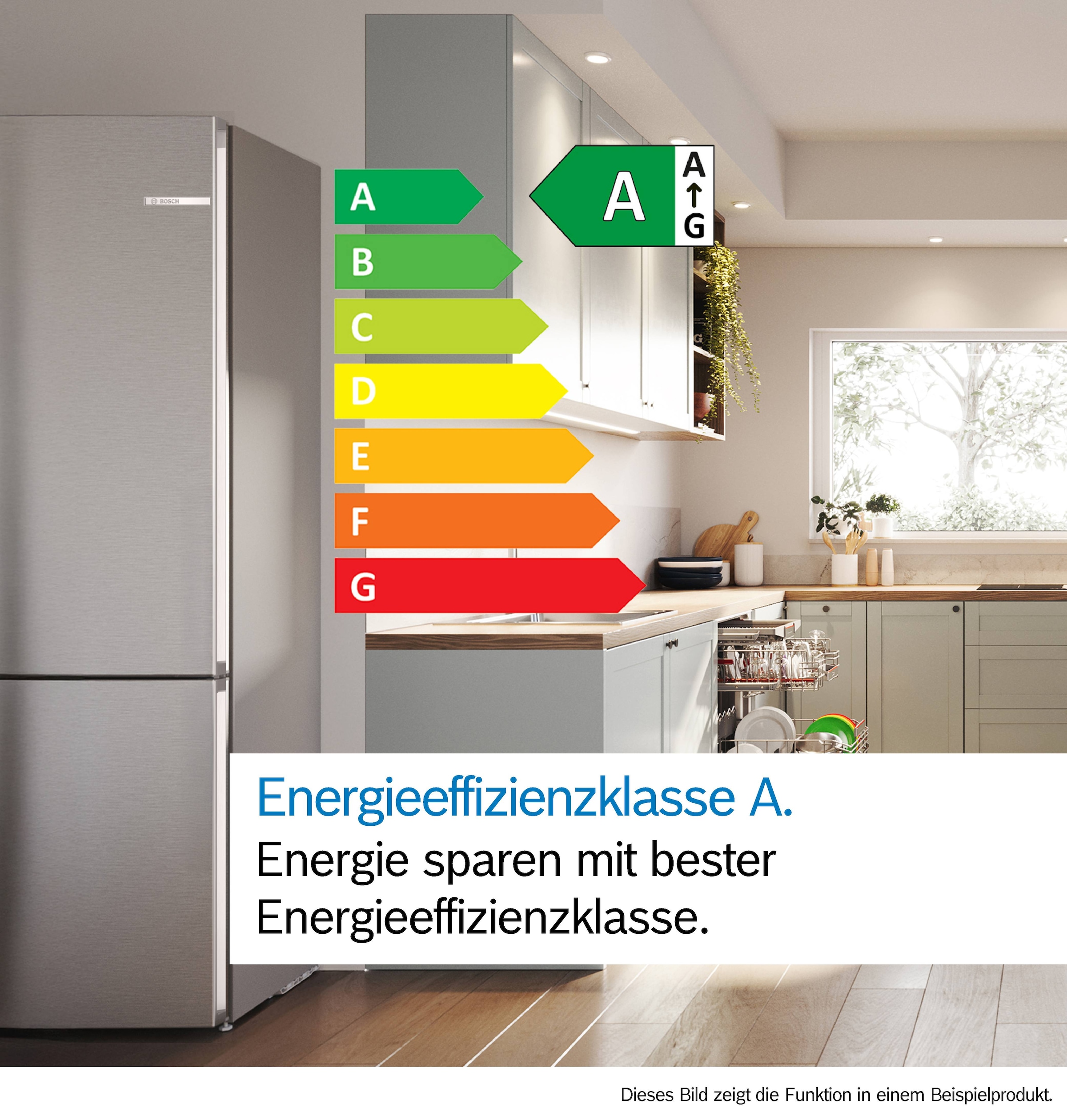BOSCH Kühl-/Gefrierkombination Serie 4 »KGN362LAF« 186 cm hoch 60 cm breit Länger frisch dank VitaFresh XXL & kein Abtauen mehr