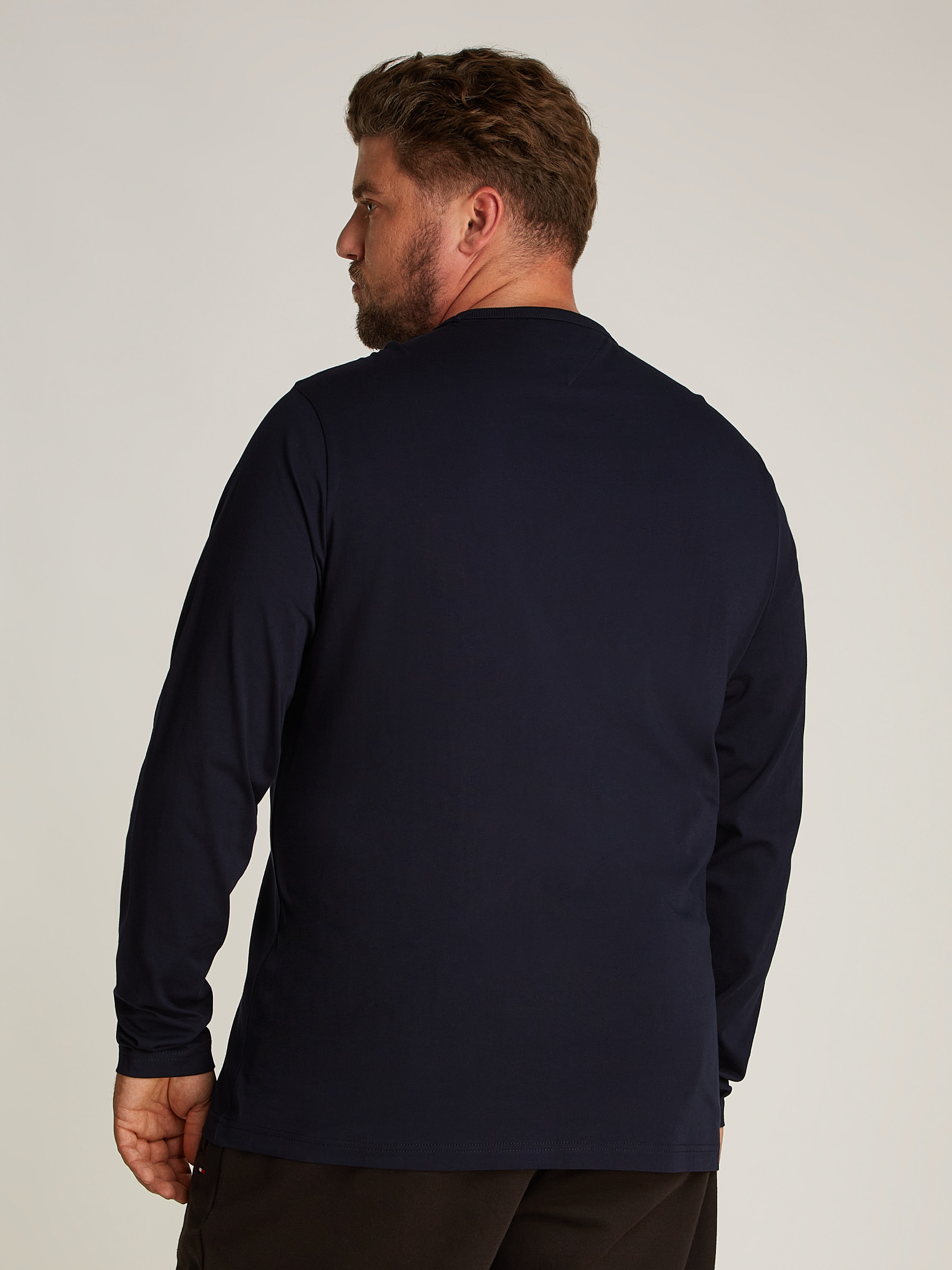 Tommy Hilfiger Big & Tall Longsleeve »BT-BIG HILFIGER LS TEE-B«, mit großem Print