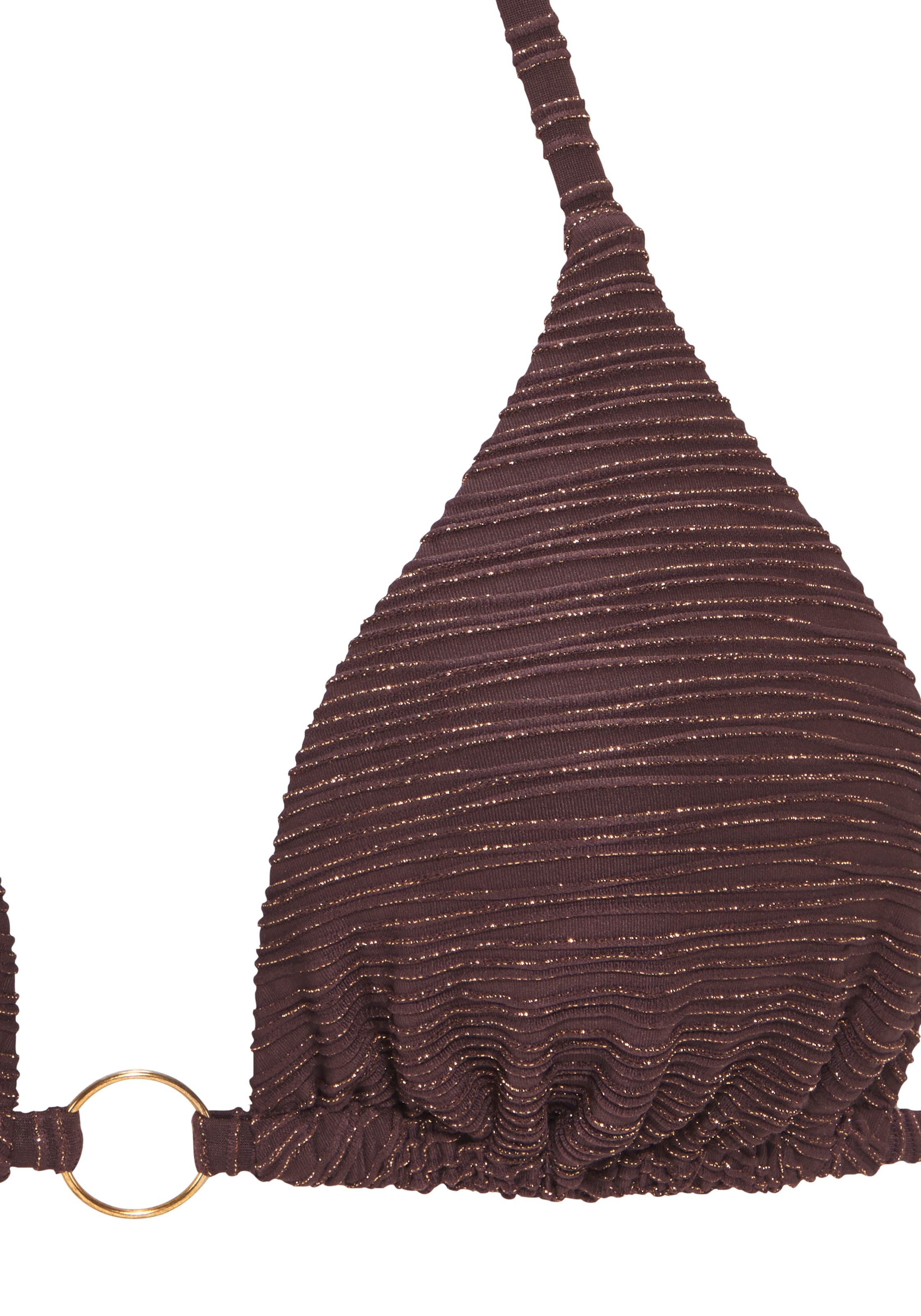 LASCANA Triangel-Bikini Glitzernde Strukturware