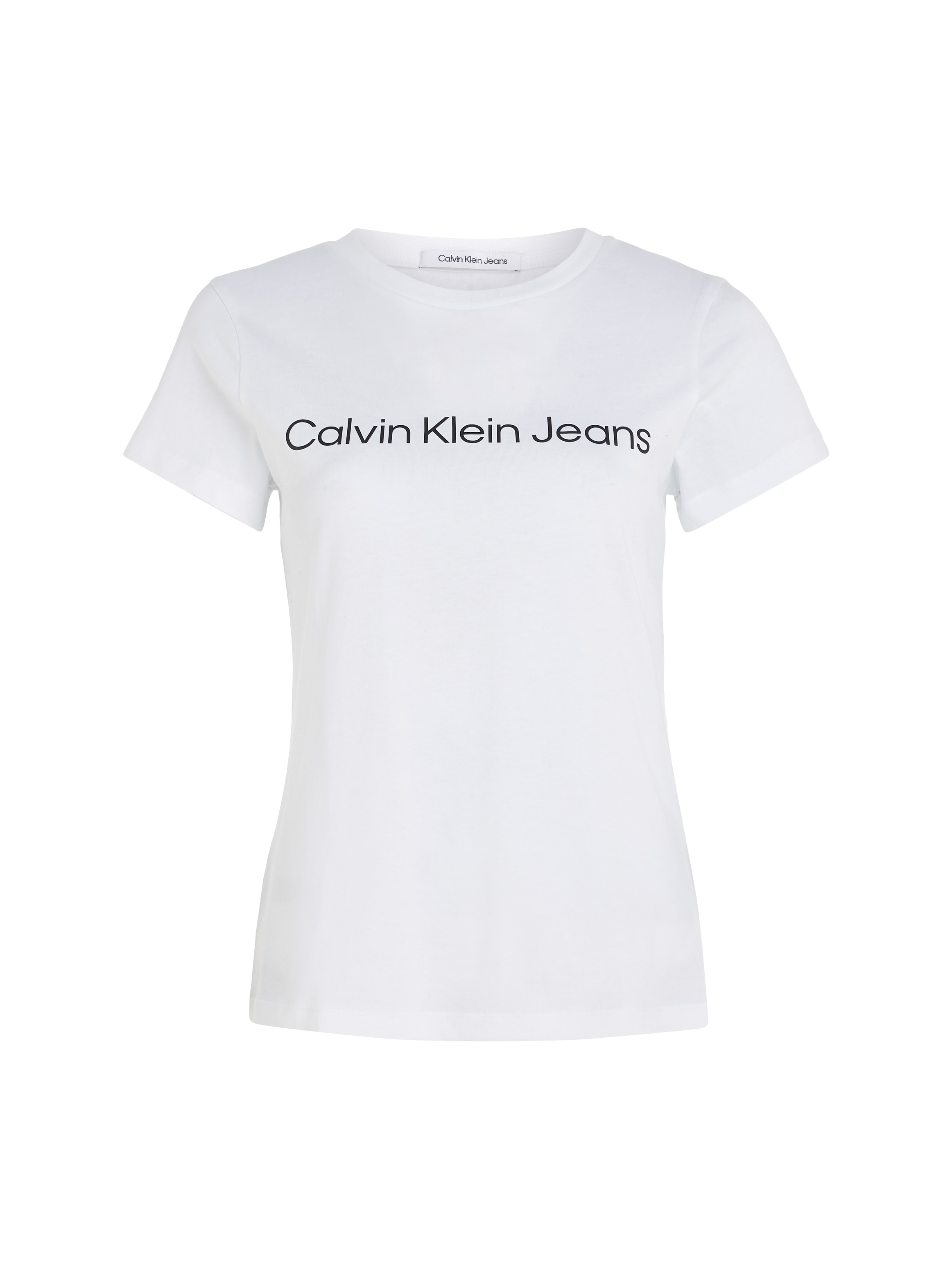 Calvin Klein Logoschriftzug SLIM »CORE TEE«, ♕ mit Jeans bei LOGO CK- T-Shirt INSTIT FIT