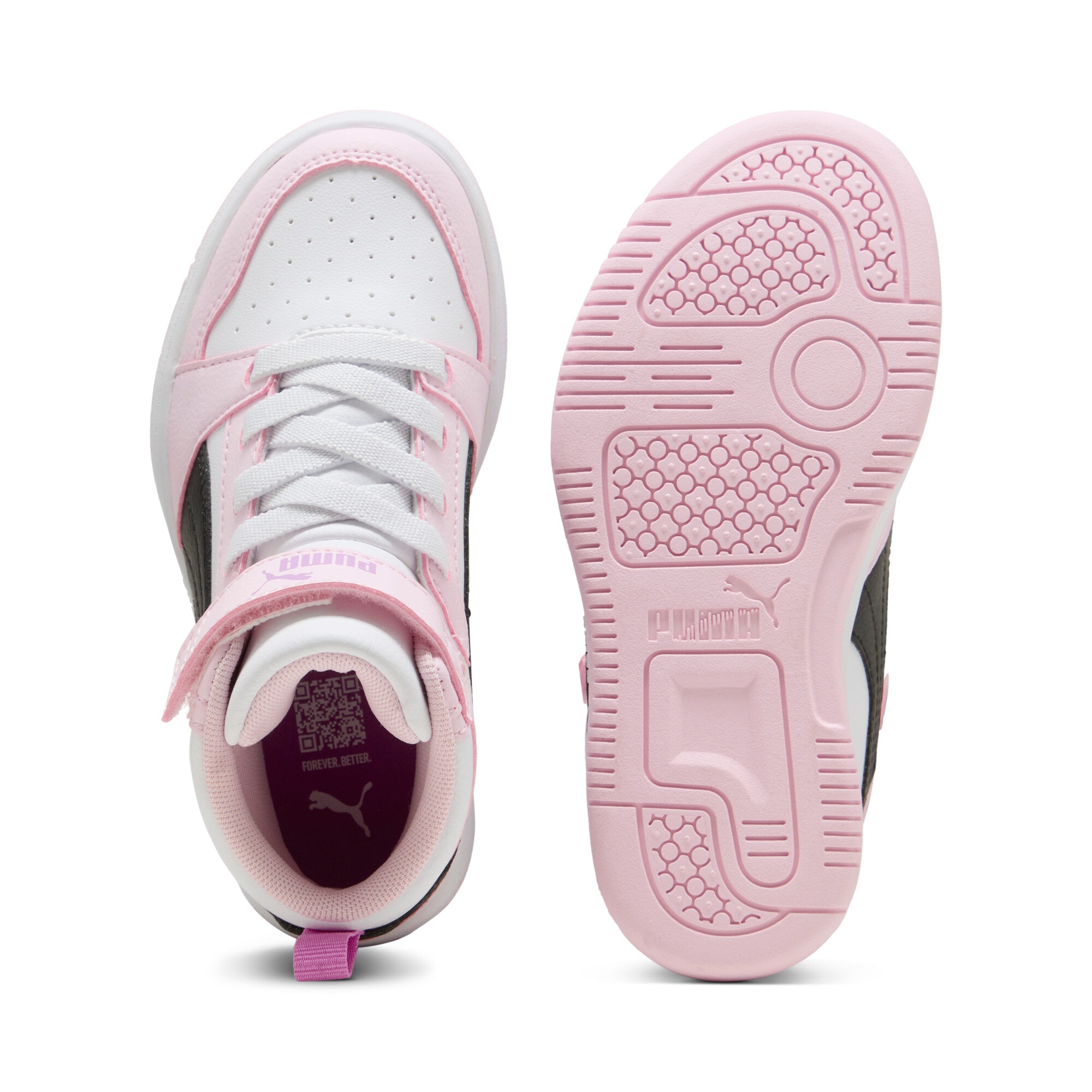 PUMA Sneaker »REBOUND V6 MID AC+ PS«  mit leicht profilierter Gummilaufsohle, mit Klettverschluss