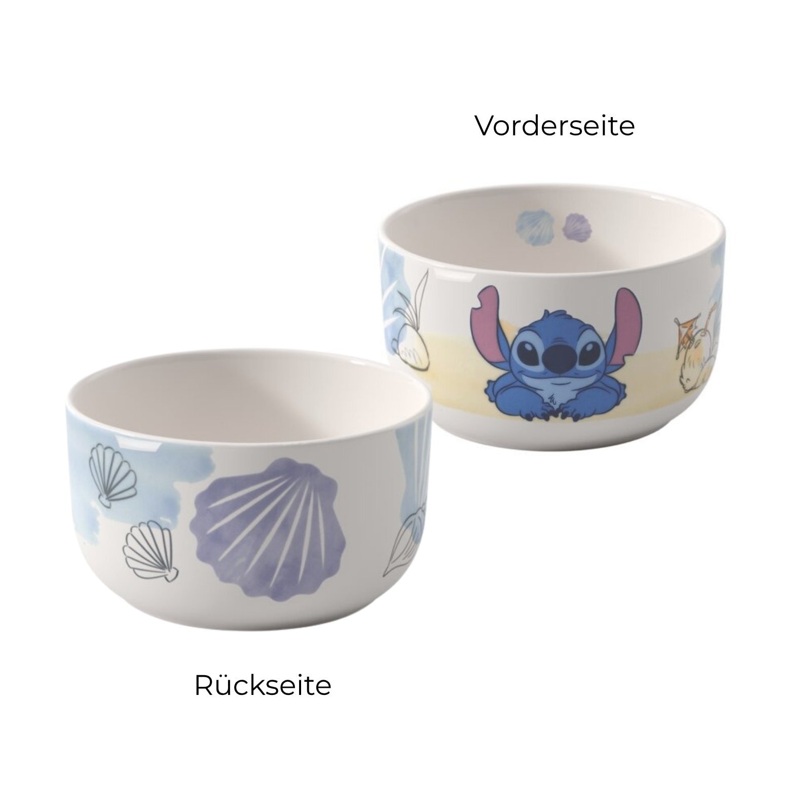 Villeroy & Boch Kindergeschirr-Set »Kindergeschirr-Set Disney Stitch 7er Set bunt« Spülmaschinenfest, Mikrowellensicher