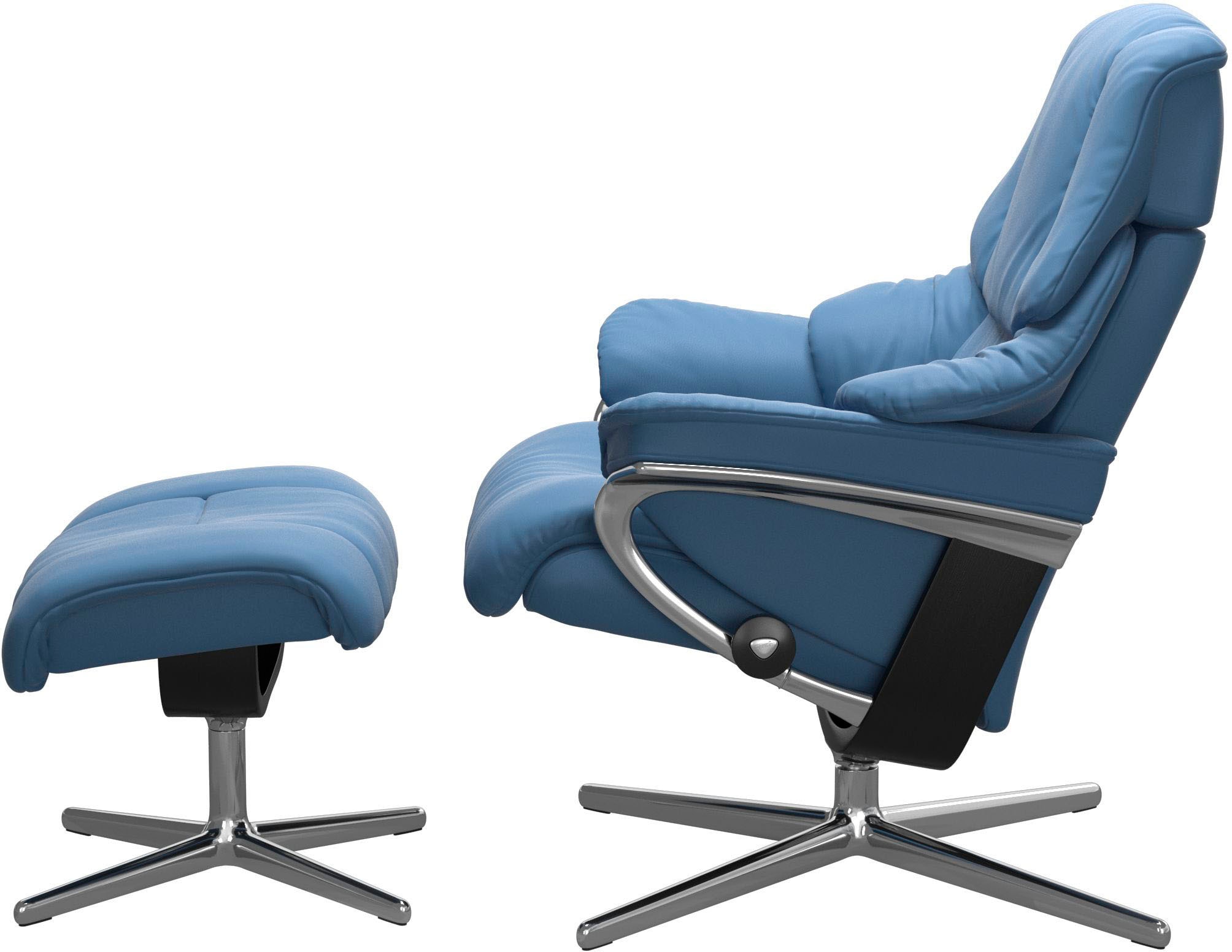Stressless® Relaxsessel »Reno« mit Cross Base, Größe S, M & L, Holzakzent Schwarz