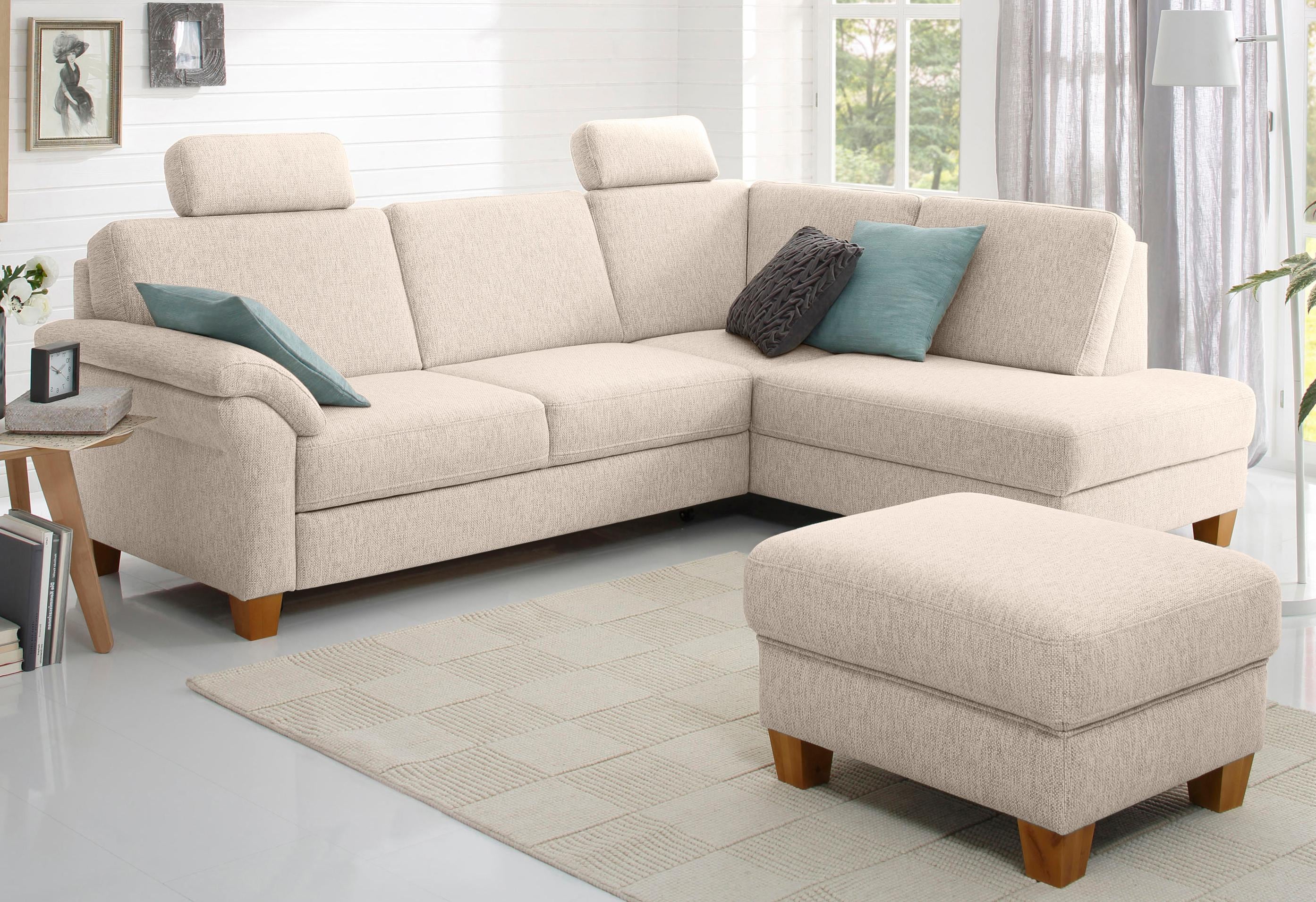OTTO home Ecksofa "Borkum L-Form, B: 249 cm - OTTO. Verlässliche Qualität." optional Schlaffunktion, Federkern