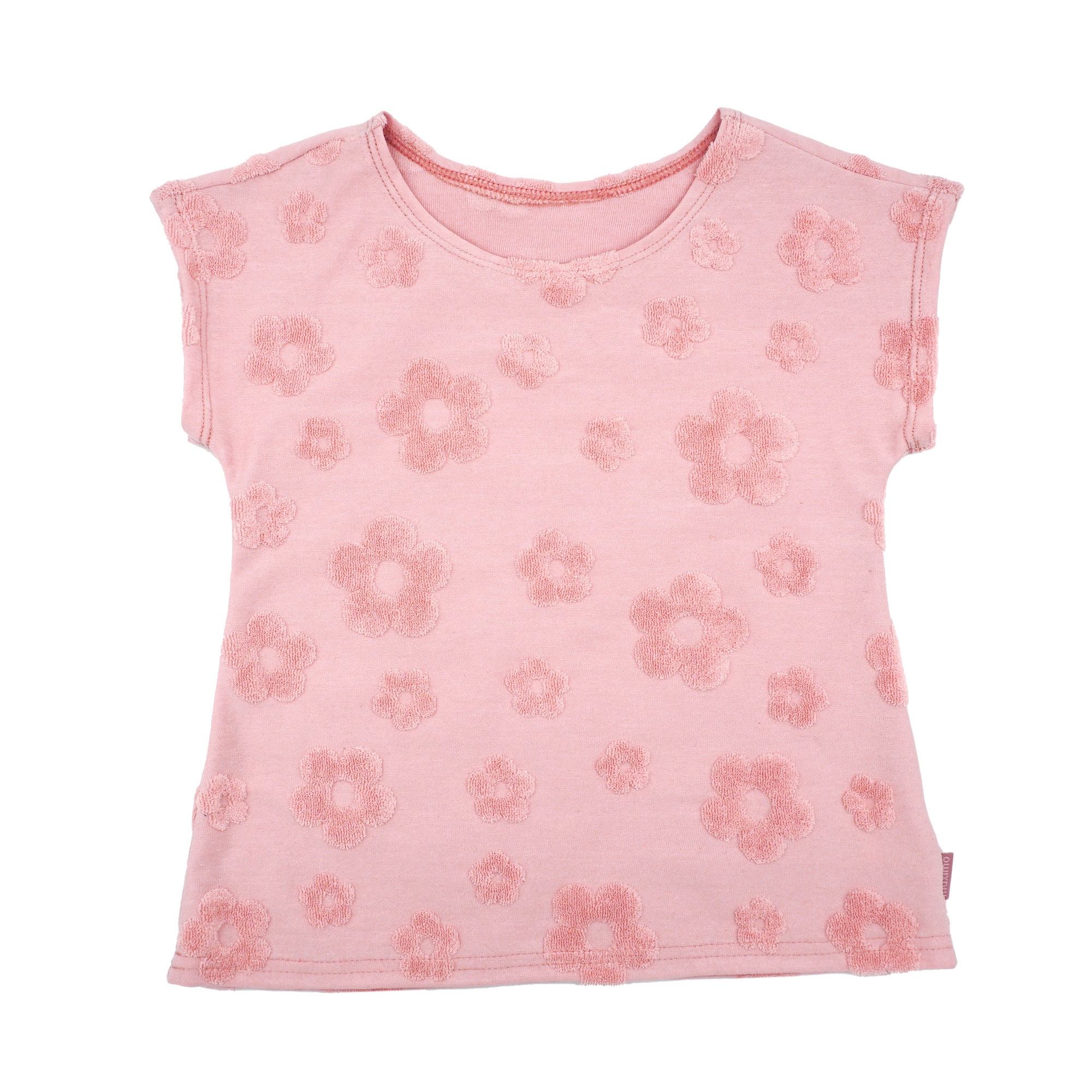 MAXIMO T-Shirt 1 unifarben, mit Blumen-Motiv, Rundhals, kurzarm