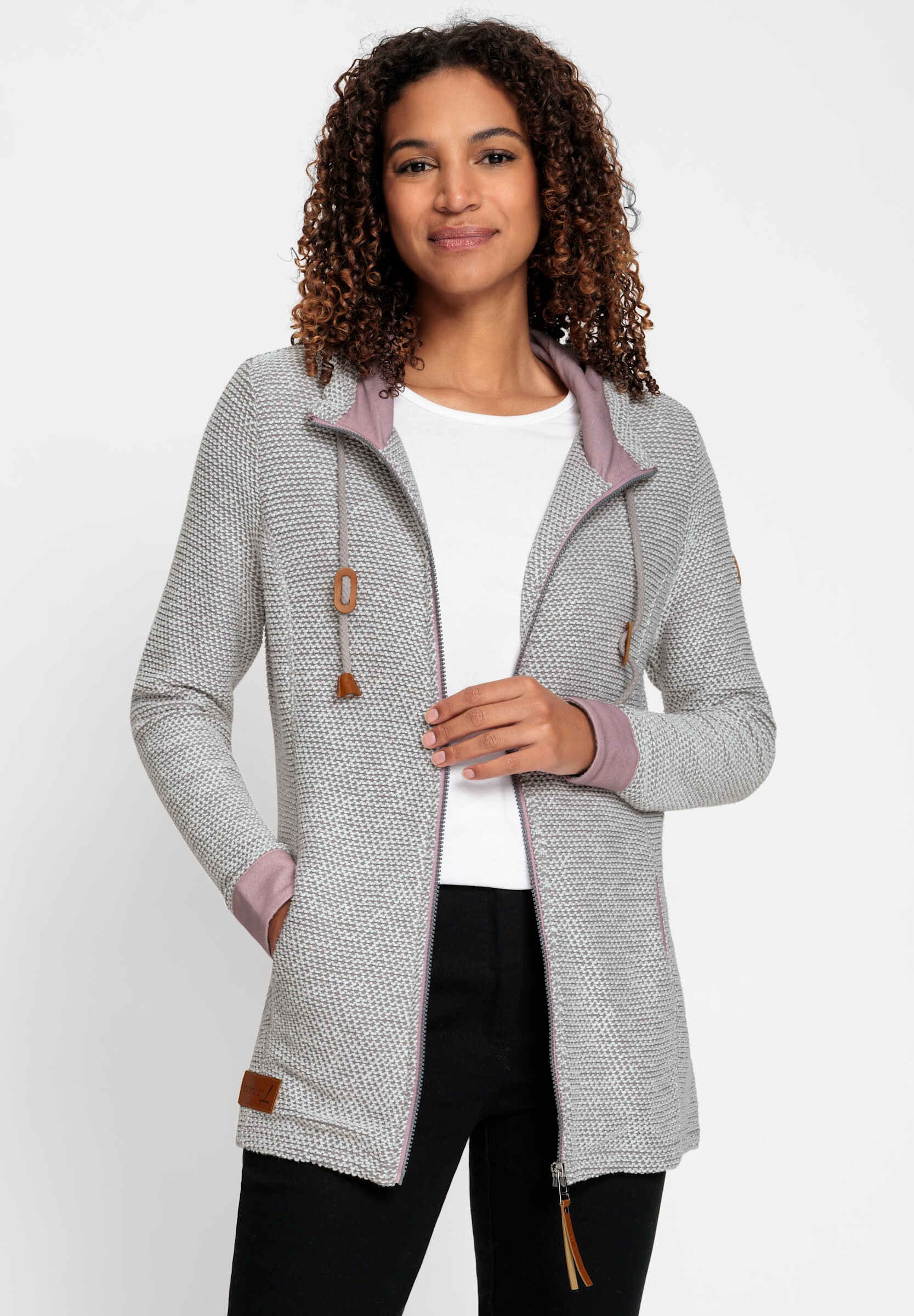 Witt Shirtjacke »Shirtjacke Sweatjacke mit Kapuze«