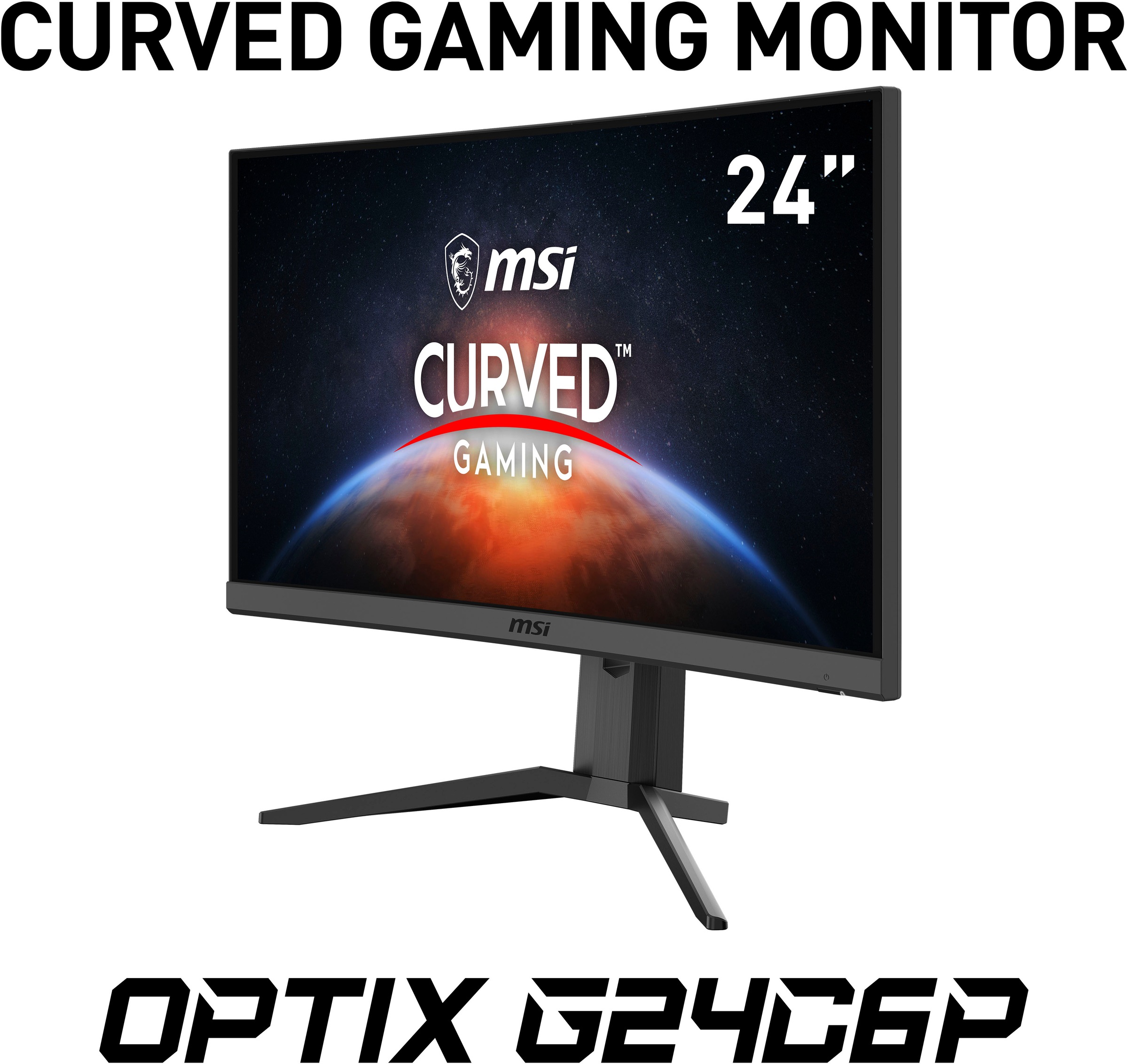 MSI Curved-Gaming-LED-Monitor Zoll, »Optix ms 144 | 1080 3 XXL Full G24C6P«, 1920 x Reaktionszeit, Hz, ➥ cm/24 3 60 UNIVERSAL HD, px, Jahre höhenverstellbar, Herstellergarantie Garantie 1 Jahre