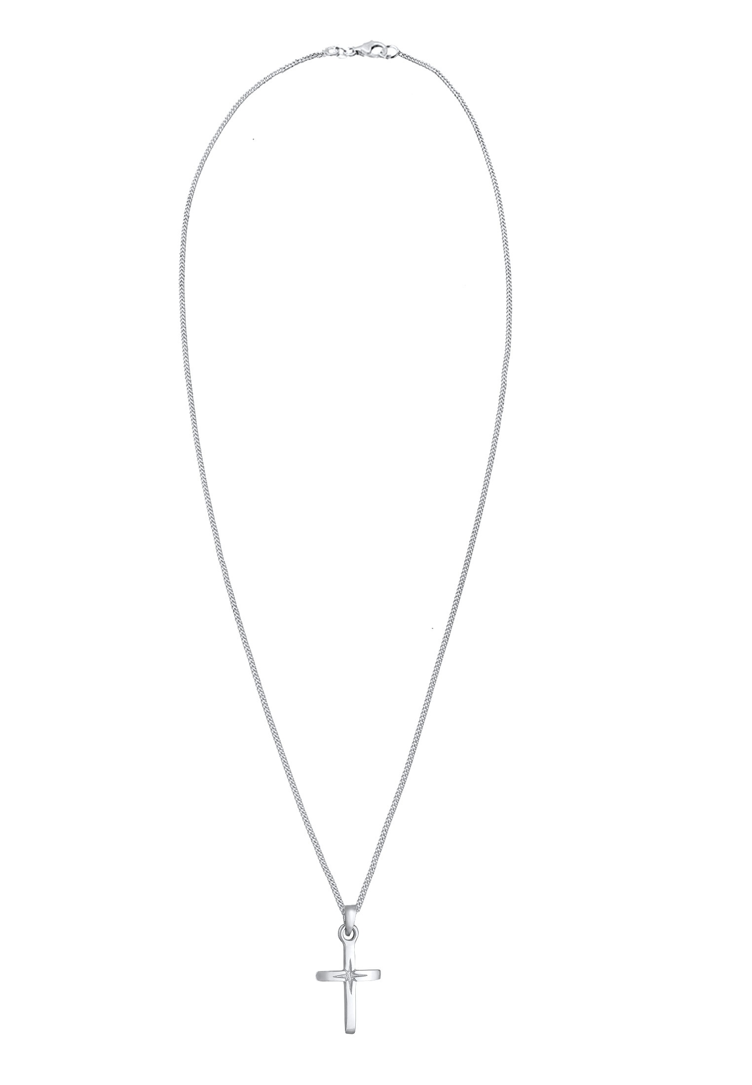 Elli Kette mit Anhänger »Halskette Kreuz Anhänger Klassik Kommunion 925 Silber«