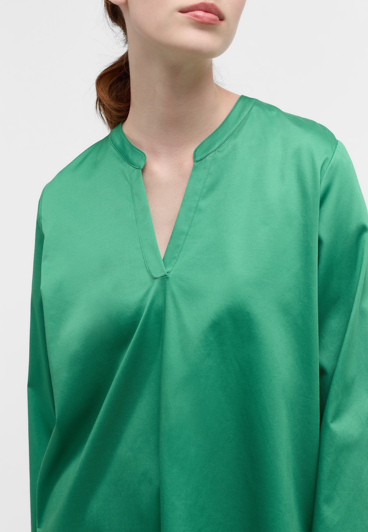 Eterna Longbluse »LOOSE FIT« EASY IRON (bügelleicht)
