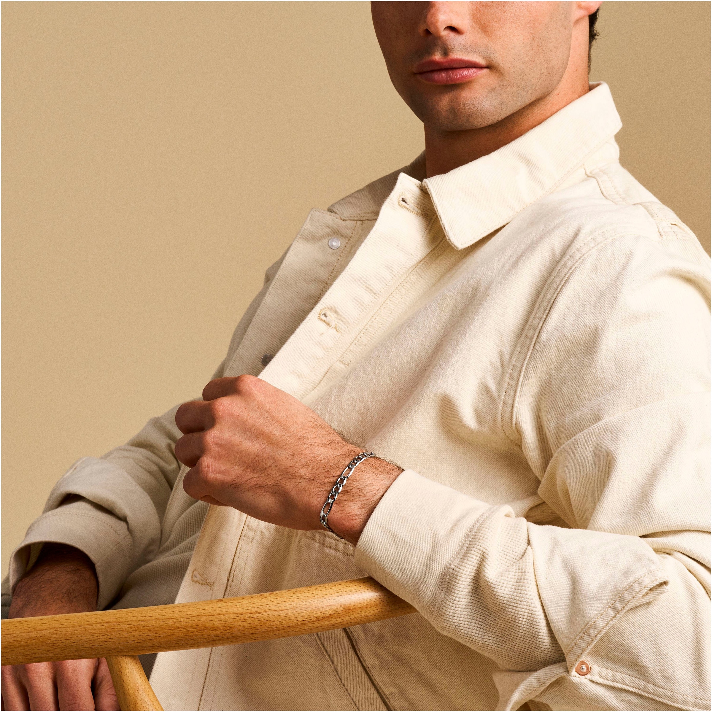 Fossil Armband »Schmuck Geschenk Edelstahl ALL STACKED UP«