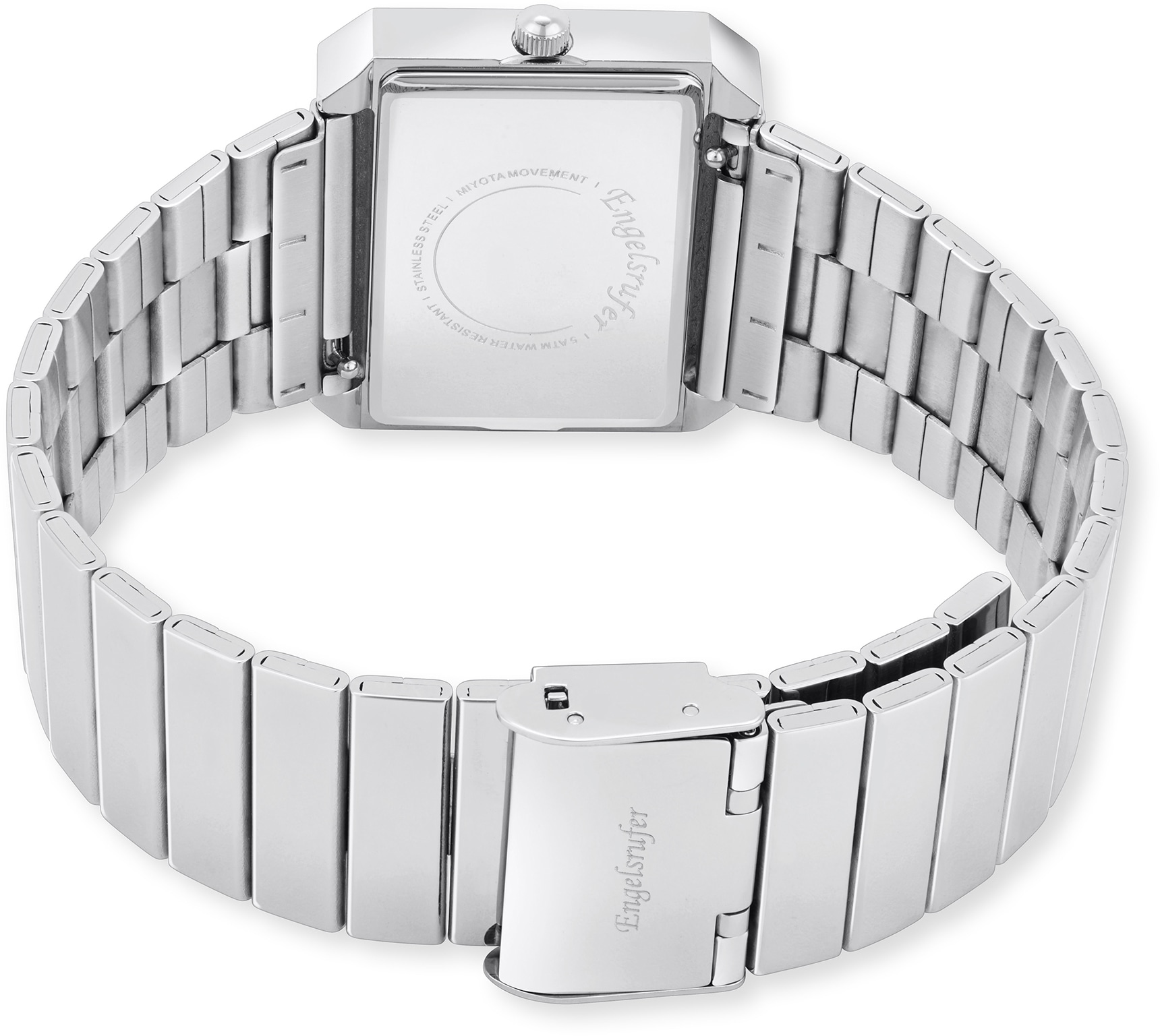 Engelsrufer Quarzuhr »Lebensblume« Armbanduhr, Damenuhr, Edelstahlarmband, analog