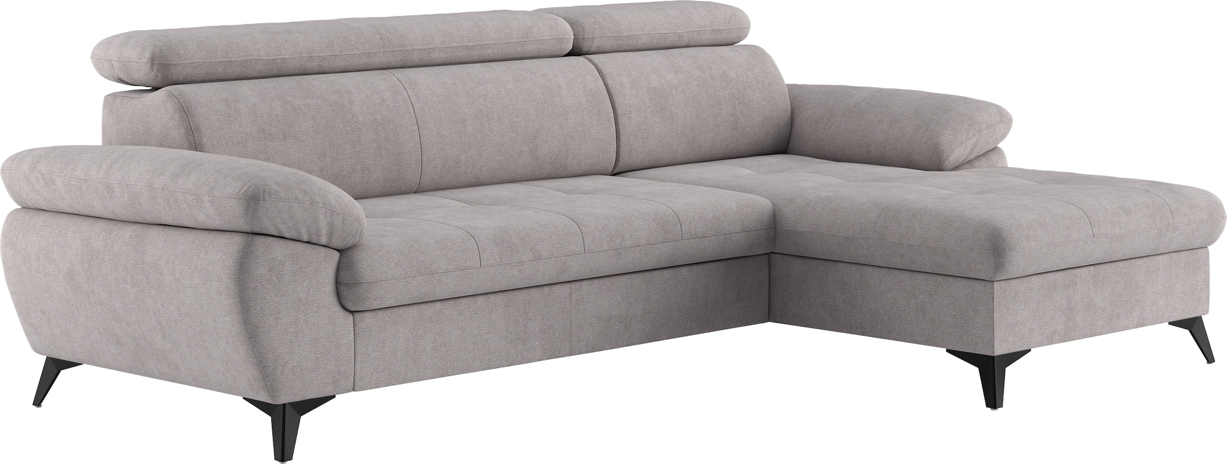 COTTA Ecksofa »Hudson L-Form« mit Kopfteilverstellung, wahlweise mit Bettfunktion & Bettkasten