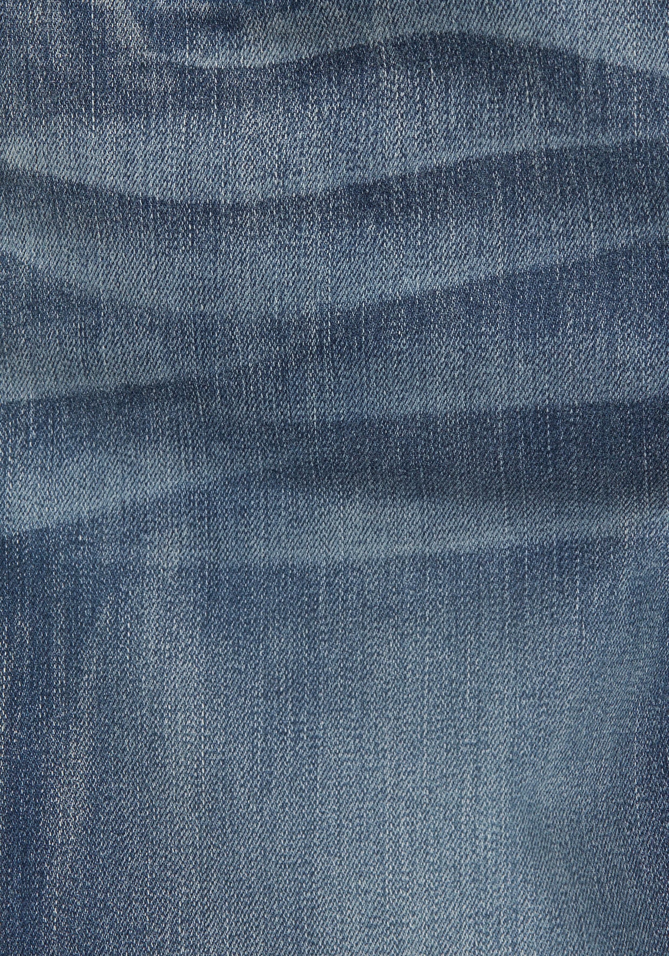Arizona Bootcut-Jeans »Baby Bootcut«, leicht ausgestelltes Bein, hohe Leibhöhe