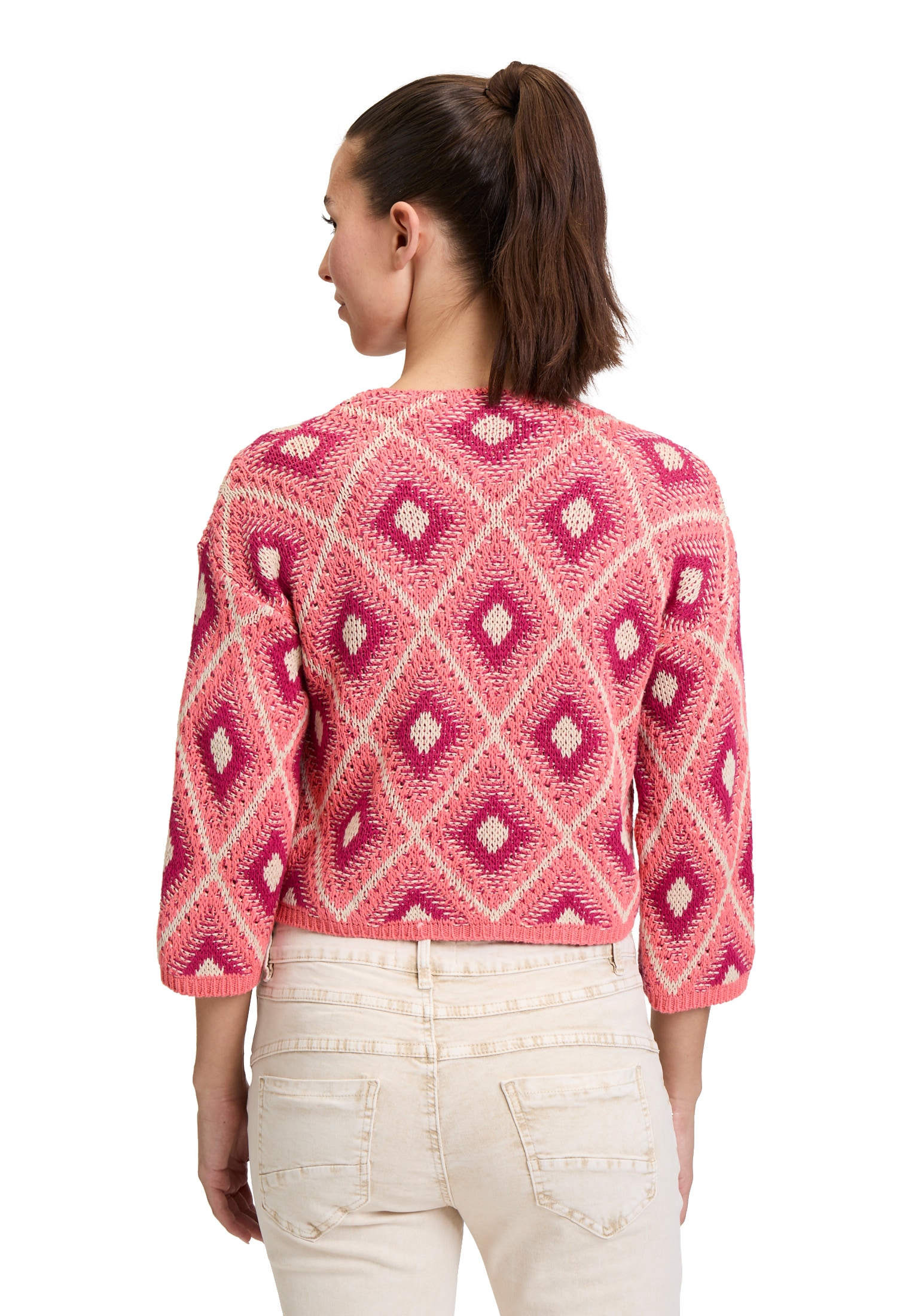 Cartoon Strickjacke »Casual-Strickjacke mit 3/4 Arm«