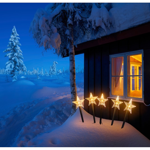 IC Winterworld LED Stern »Weihnachtsstern, Weihnachtsdeko«, Gartenstecker  mit Timerfunktion, für den Innen- und Außenbereich online kaufen | mit 3  Jahren XXL Garantie