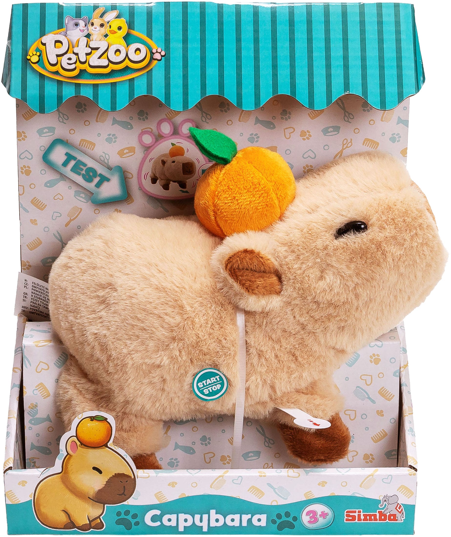 SIMBA Plüschfigur »PetZoo Capybara« mit Funktionen