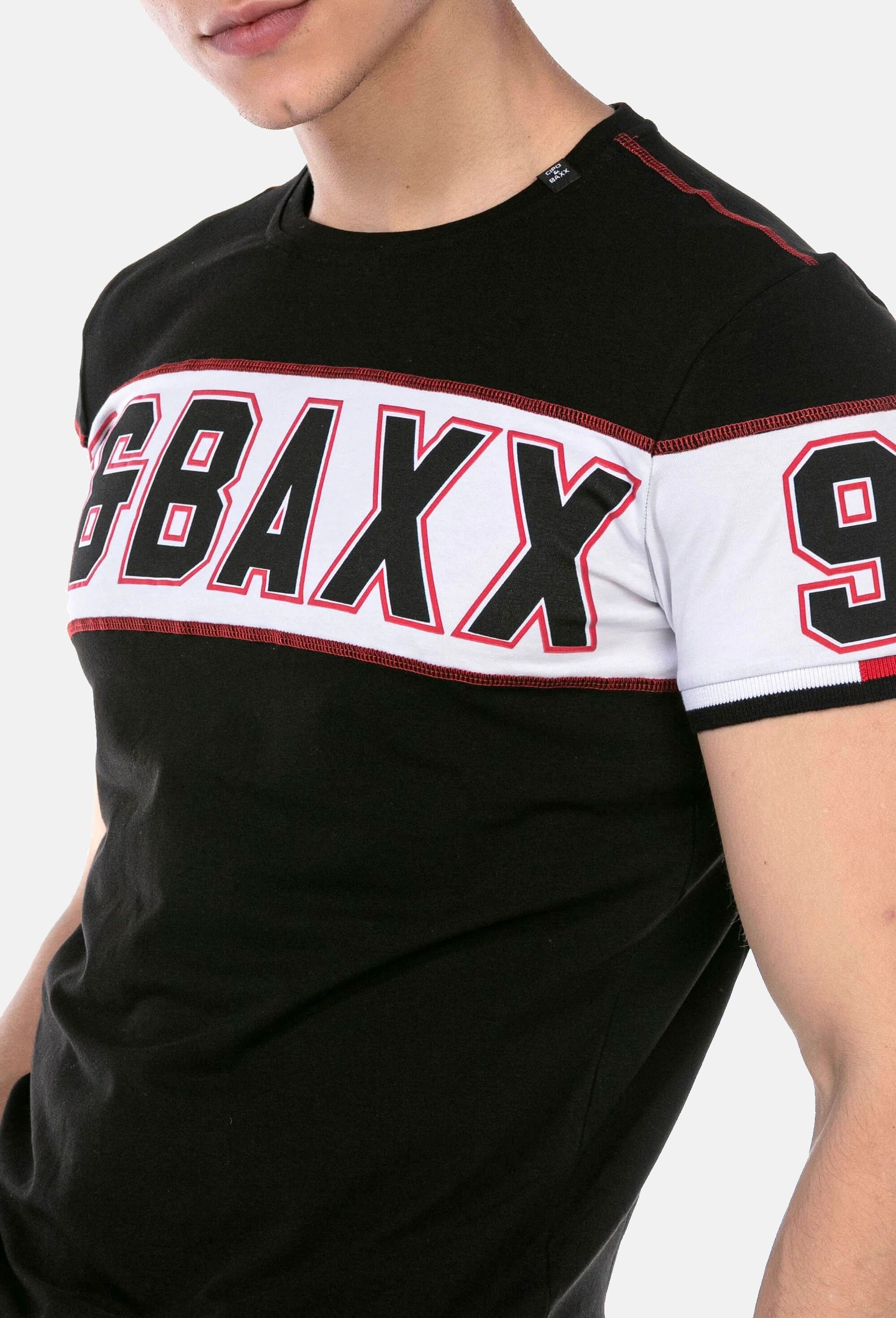 Cipo & Baxx T-Shirt »Cipo & Baxx T-Shirt« modischer Markenprint als Highlight