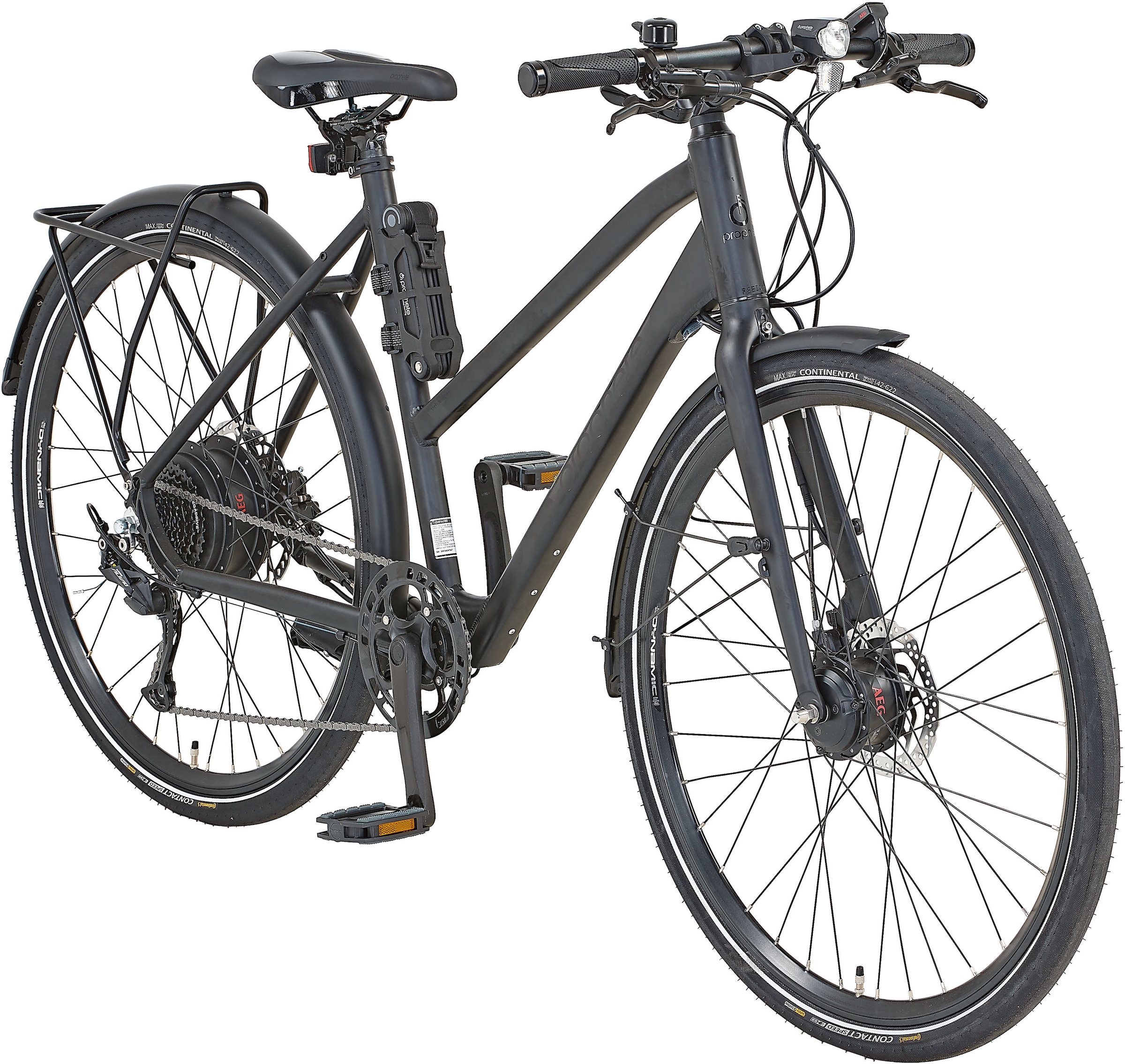 Prophete E-Bike »Urbanicer 21.EMU.10«, 8 Gang, Shimano, Alivio, Frontmotor 250 W, Pedelec, Elektrofahrrad für Damen u. Herren