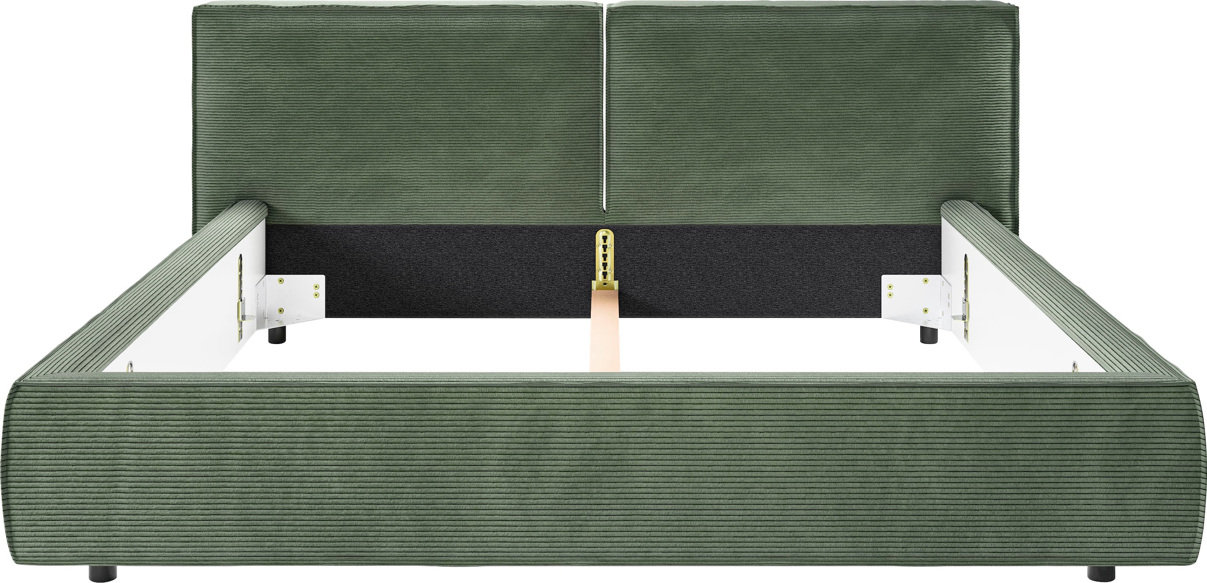 Home affaire Polsterbett »Adrina mit Biesenoptik, Feincord und Luxus-Microfaser« bis 280kg, auch in Überlänge 220 cm, 4 Breiten bis 200cm