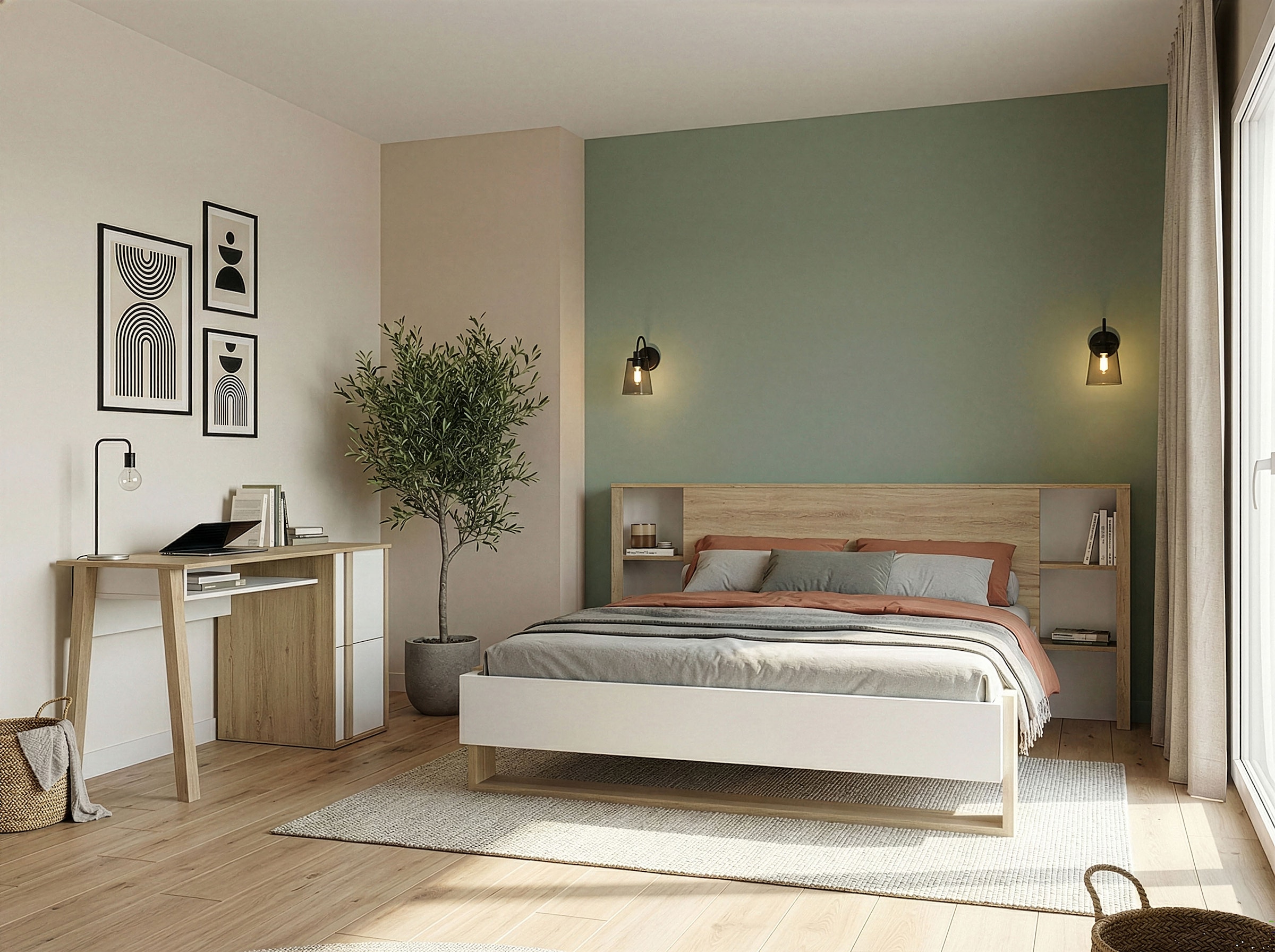 Gami Schreibtisch »ARIA« 1 Stk. tlg. Ein praktischer Schreibtisch mit Stauraum