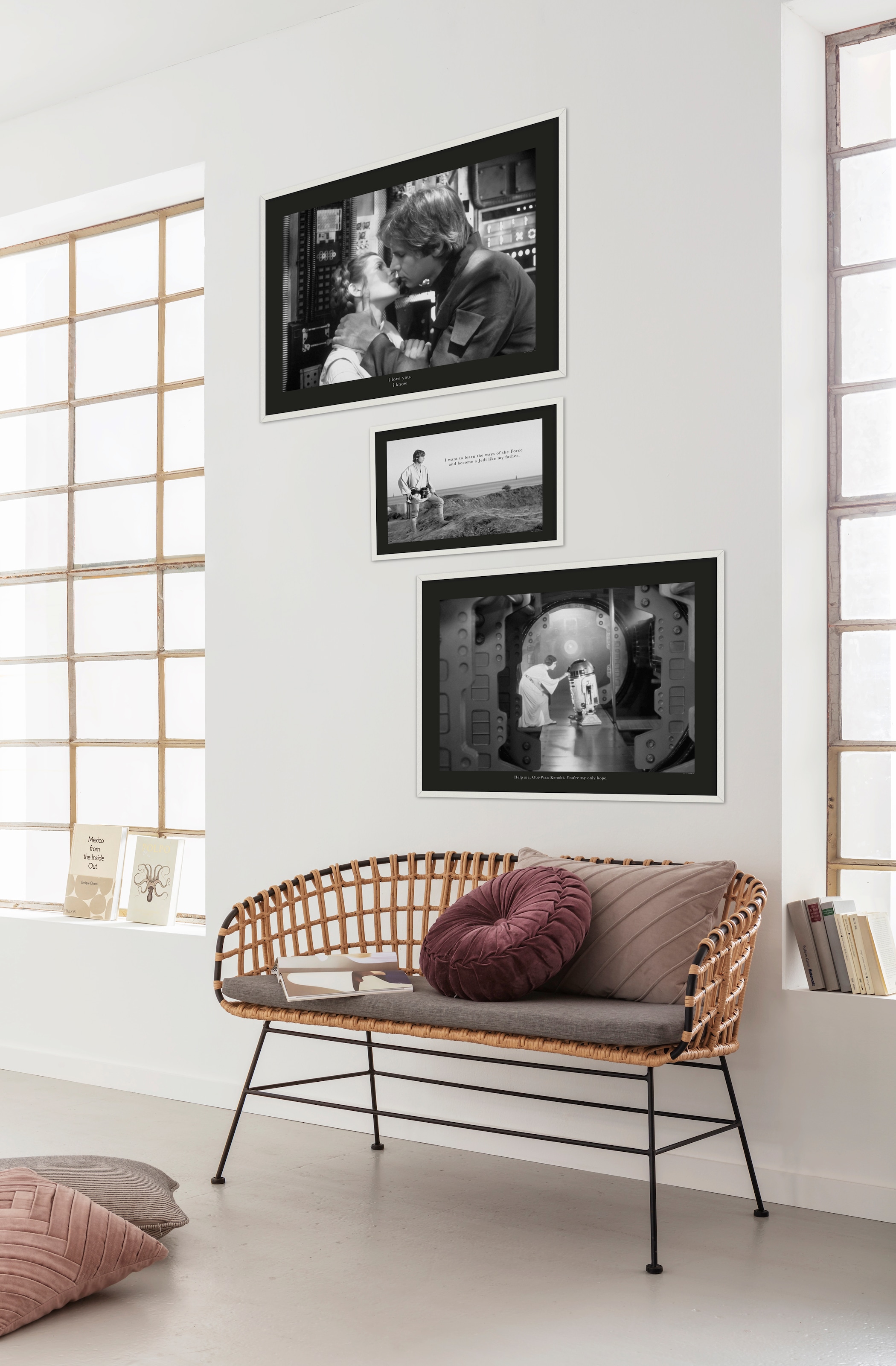 Komar Bild »Star Wars Classic Leia R2D2 Quote« Star Wars 1 Stk. tlg. Wandbild zur Dekoration im Kinderzimmer - ohne Rahmen