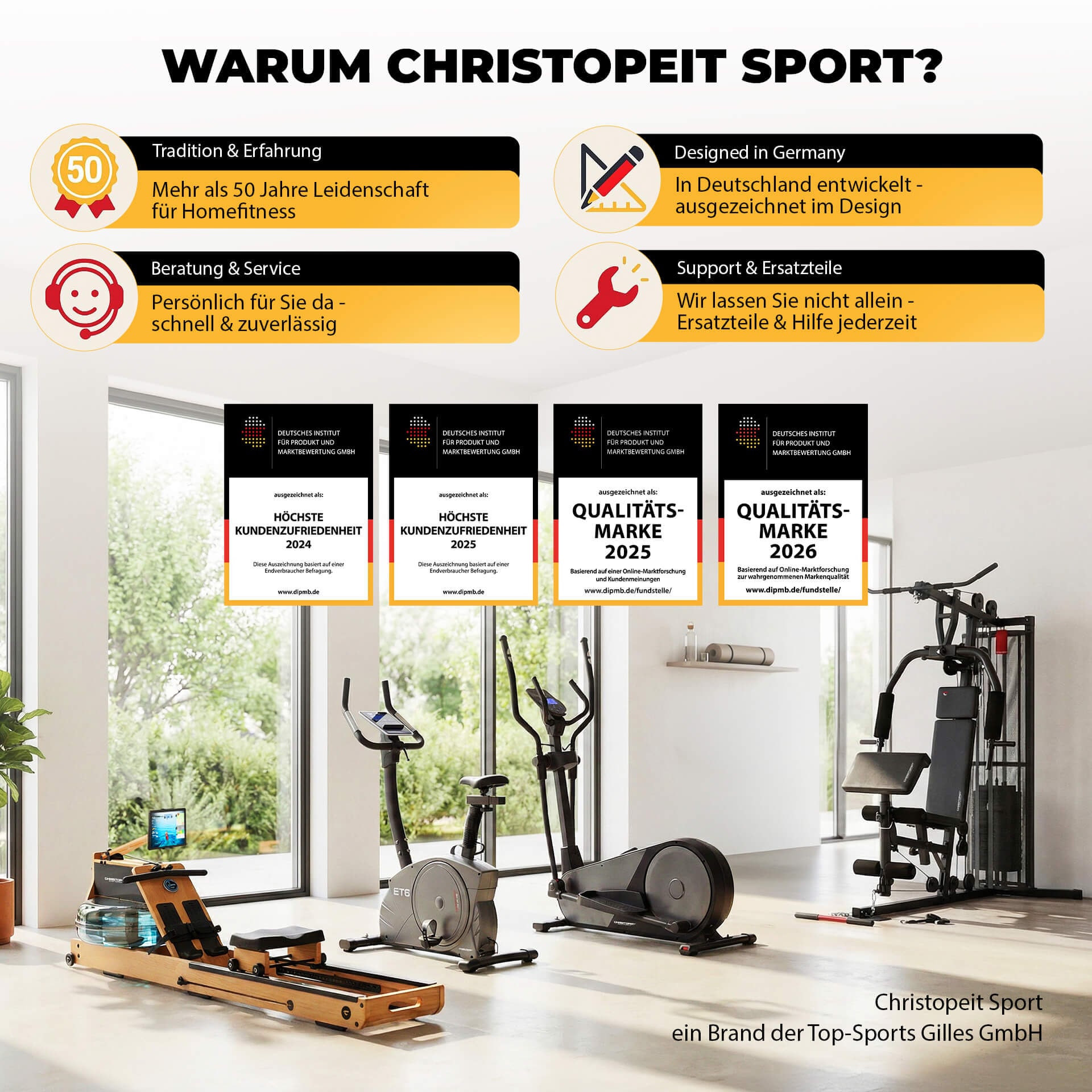 Christopeit Sport® Ergometer »Eco 1000« 150 kg max. Benutzergewicht, Fahrrad, 24 Widerstandsstufen