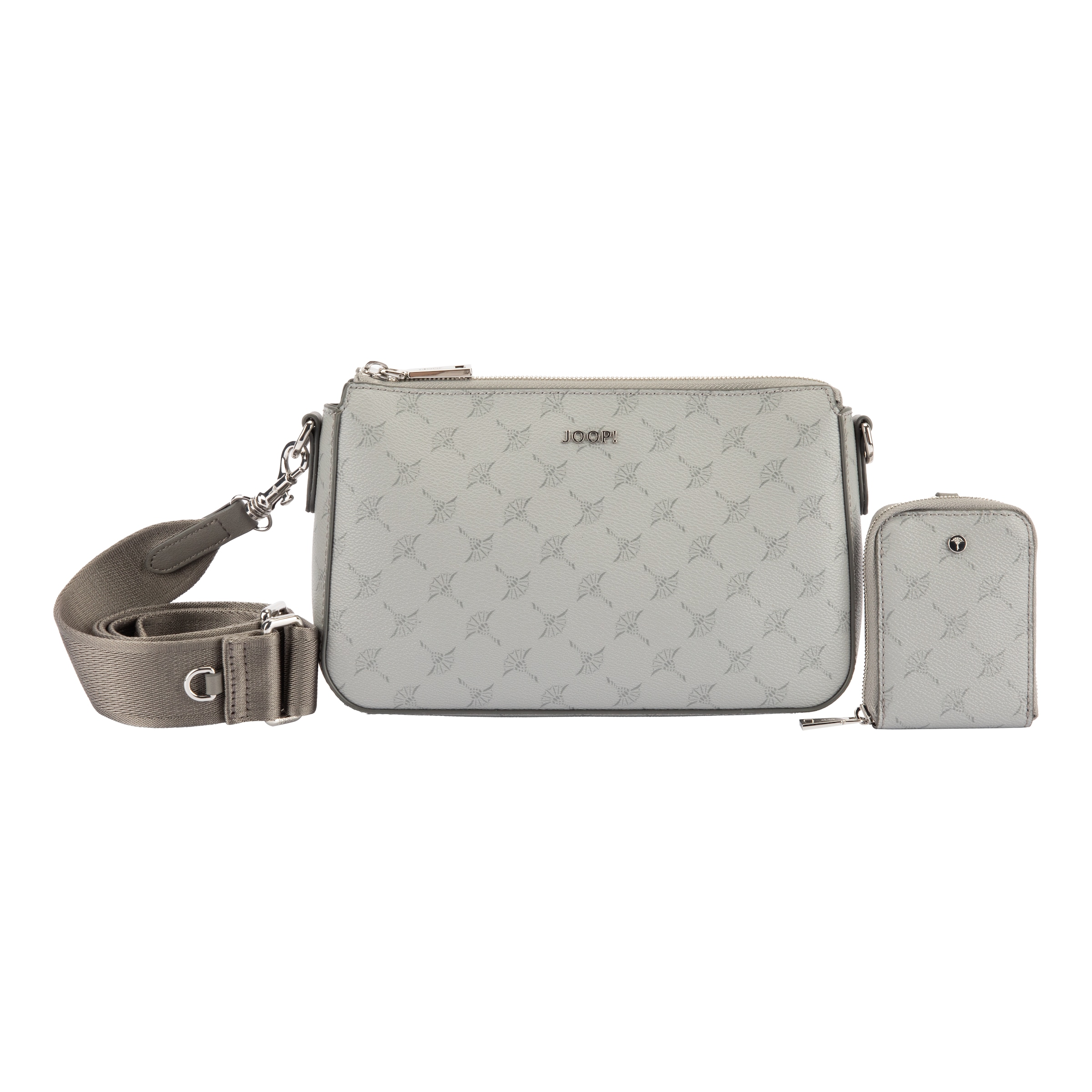 JOOP! Umhängetasche »cortina 1.0 jasmina shoulderbag shz« Damen Schultertasche, Handtasche mit hübschem Aufdruck