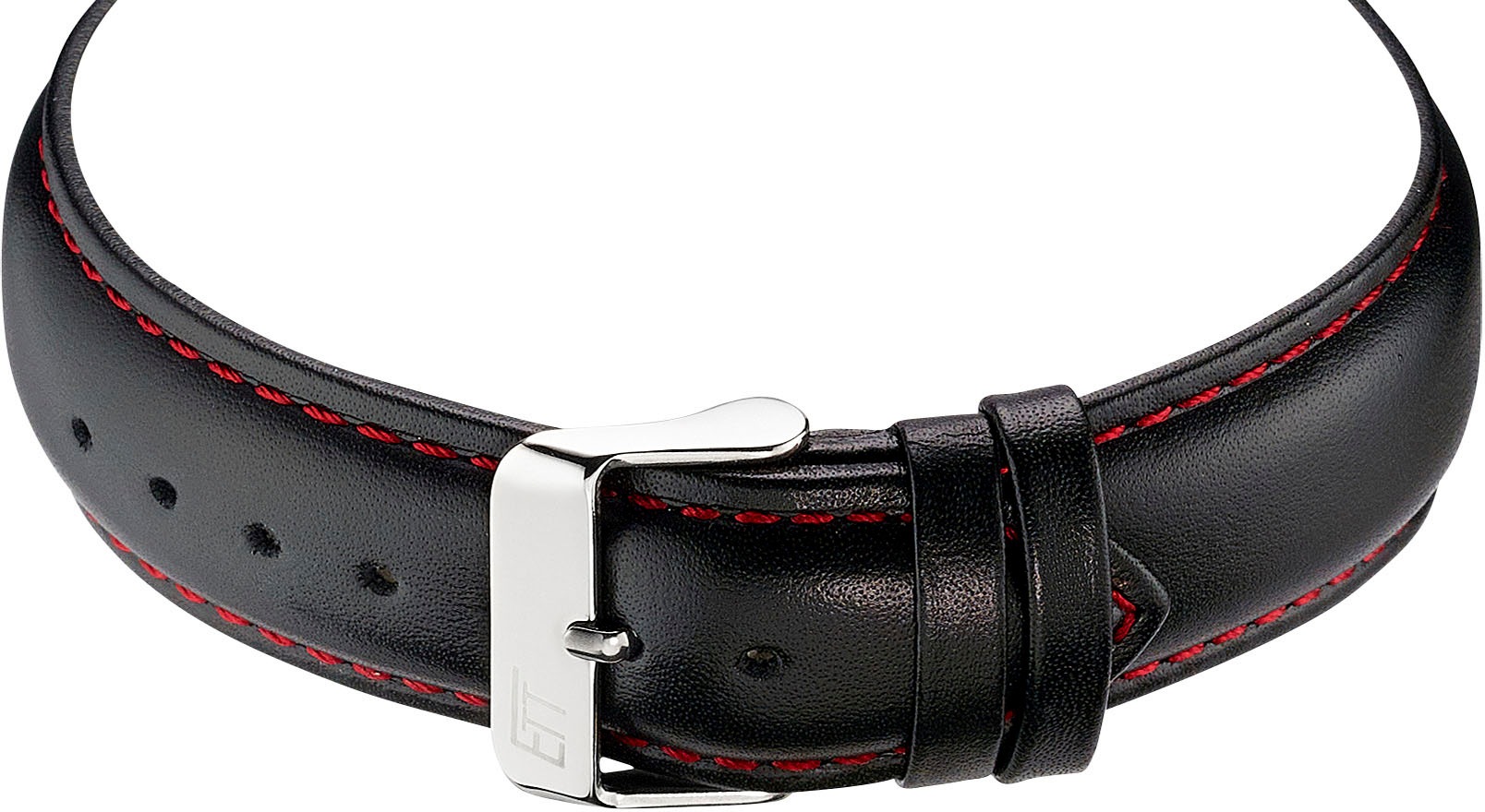 ETT Funkchronograph »Professional World Timer«, Armbanduhr, Herren, Solar, Titan, Datum, Stoppfunktion, Lederarmband