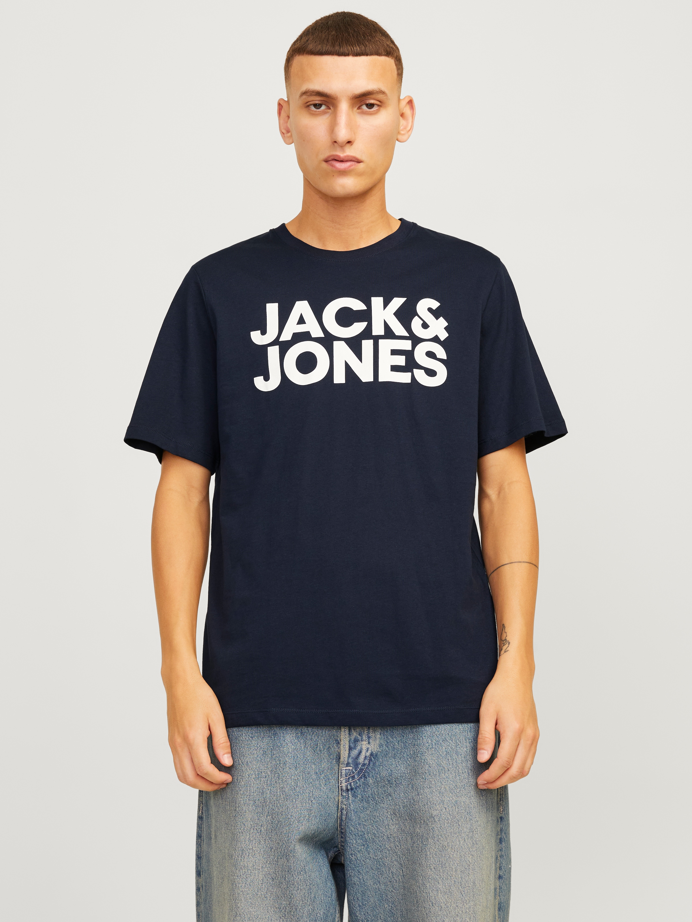 Jack & Jones Rundhalsshirt »JJECORP LOGO TEE SS O-NECK  3PK MP NOOS«, 3 Stk.
