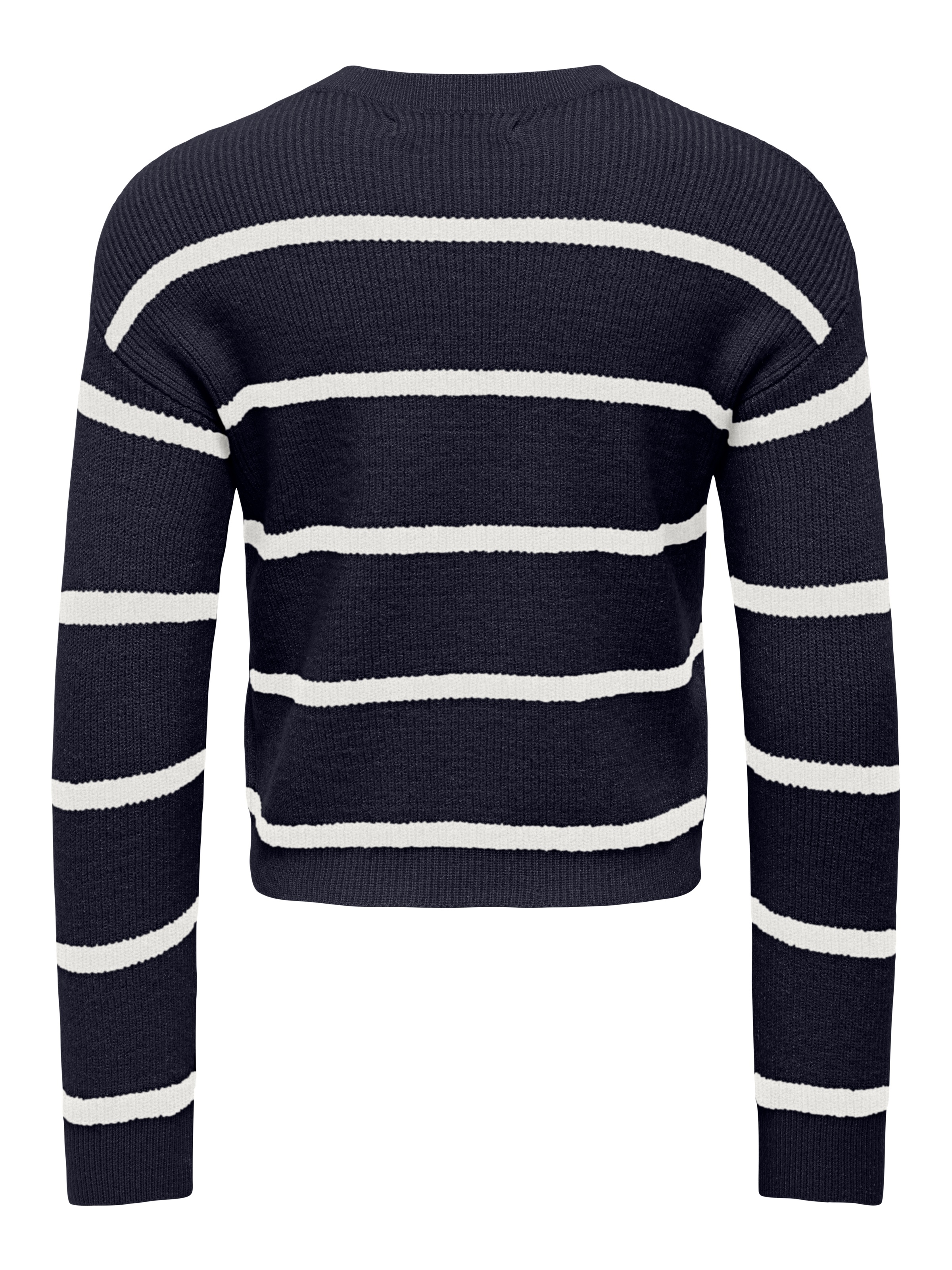 KIDS ONLY Strickpullover »KMGFRANCA LIFE SHORT LS STRIPE KNT NOOS«