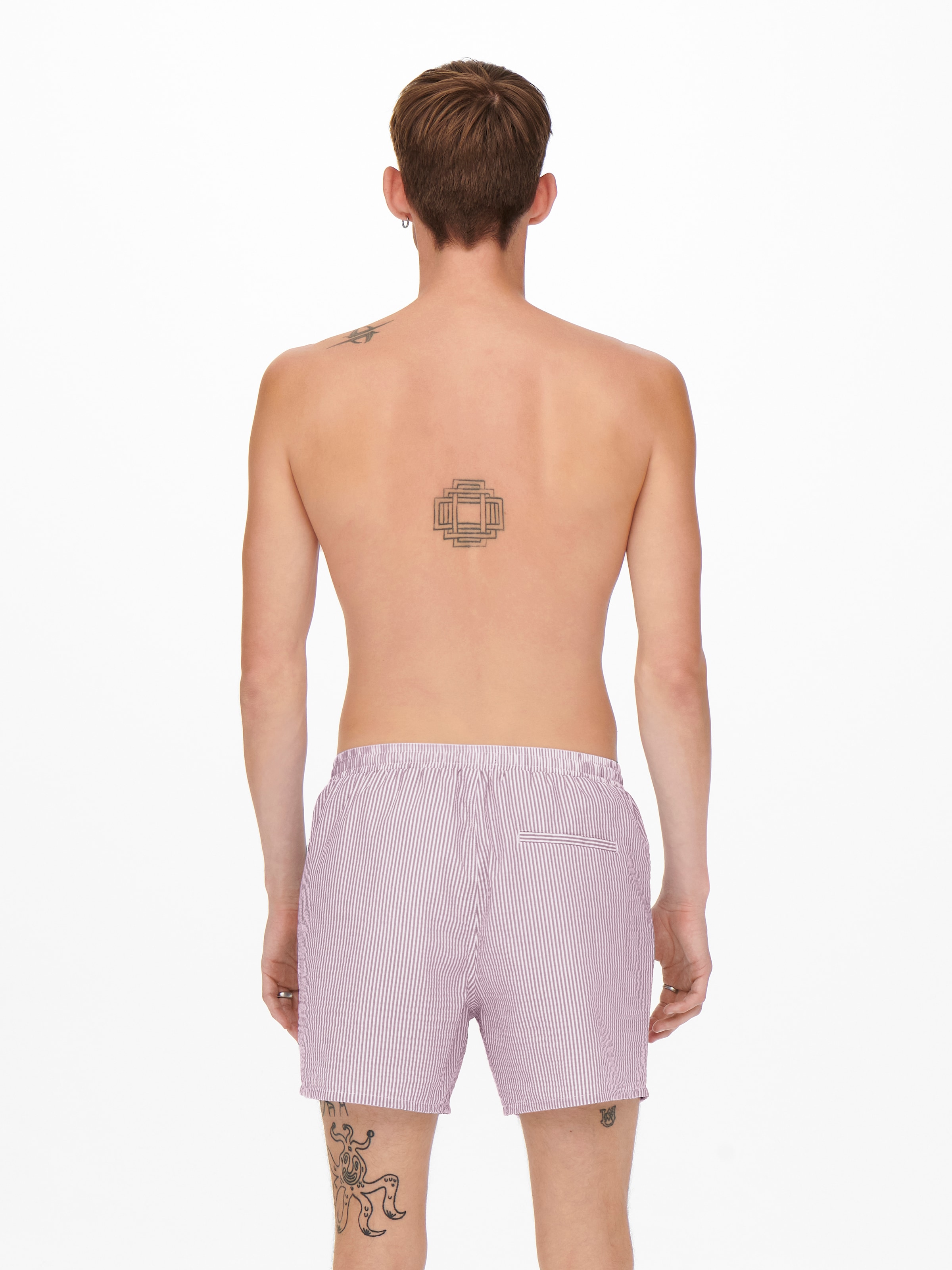 ONLY & SONS Badehose »ONSTED STRIPE SEERSUCKER SWIM NOOS«