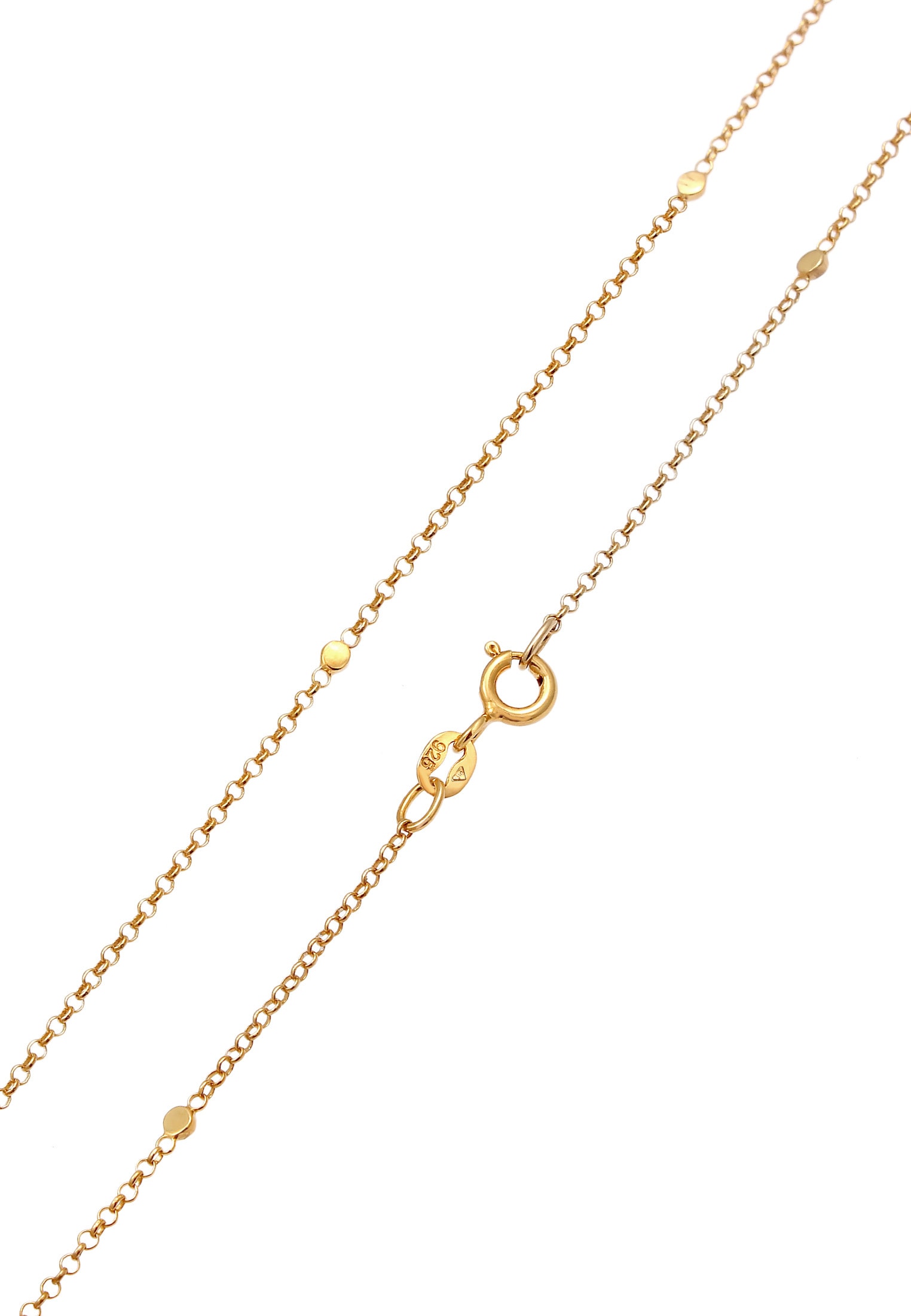 Elli Kette ohne Anhänger »Halskette Basic Erbskette Coin Plättchen 925 Silber«