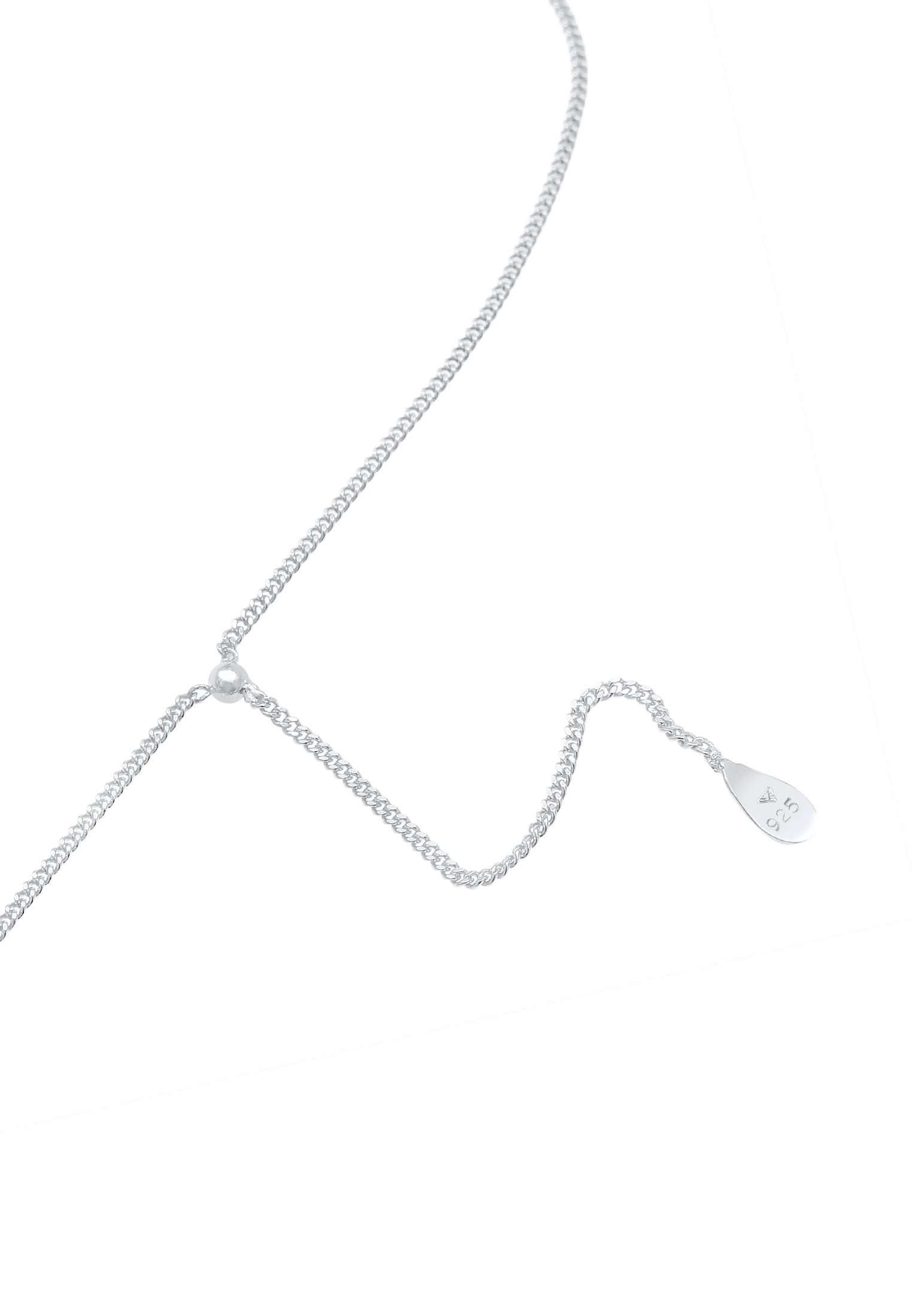 Elli Y-Kette »Halskette Choker Y-kette Tropfen Kugel 925 Silber«