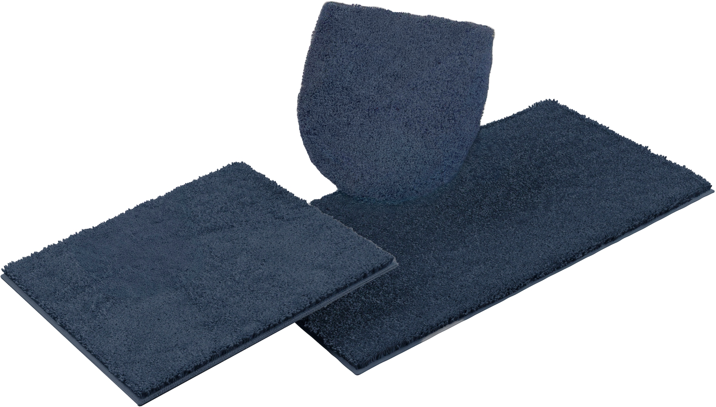 Bruno Banani Badematte »Danny«, rutschhemmend beschichtet, schnell trocknend, Made in Europe, einfarbiger Badteppich