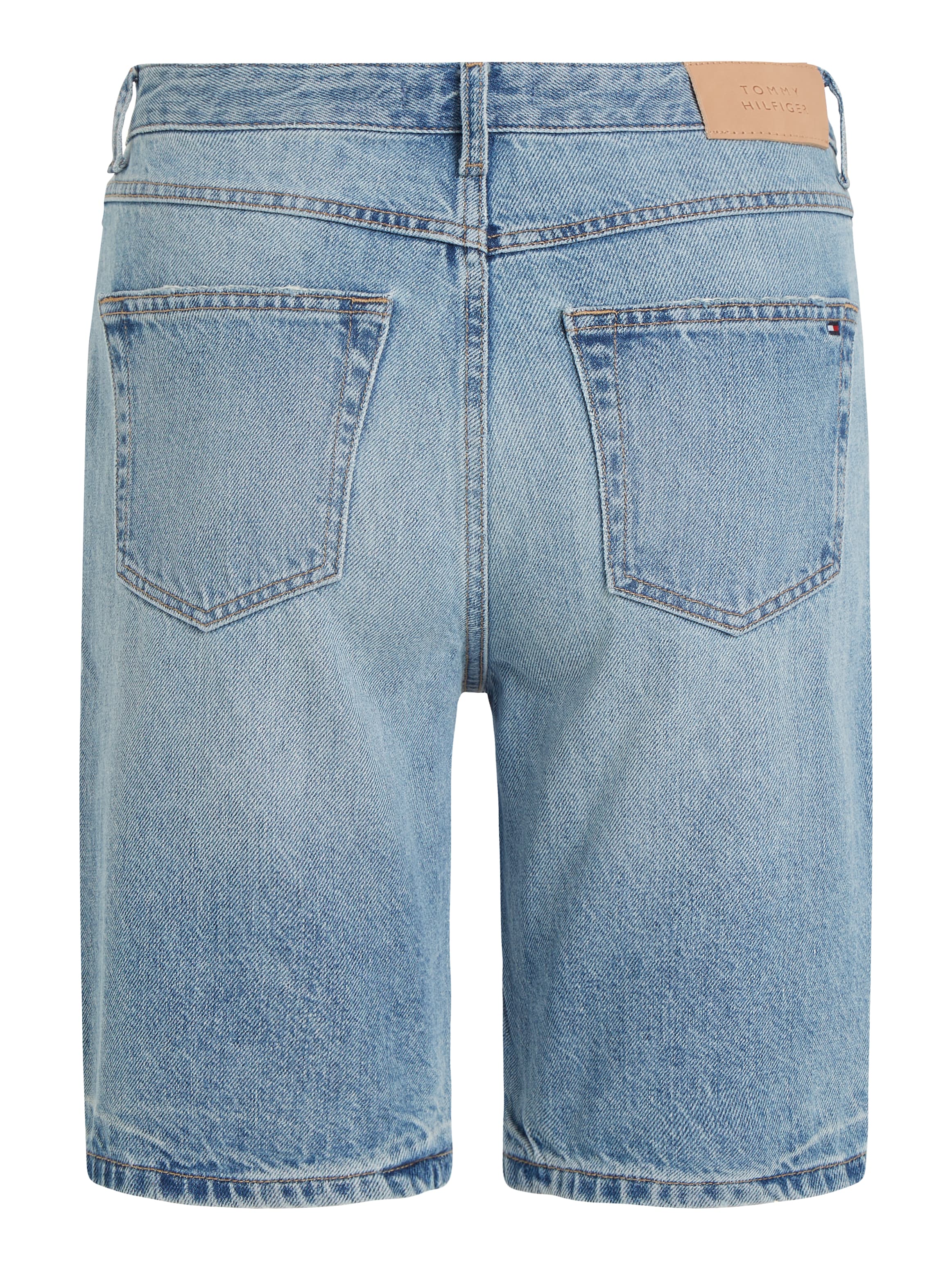 Tommy Hilfiger Shorts »DNM SLIM SHORT HW ASH WRN«, in heller Waschung