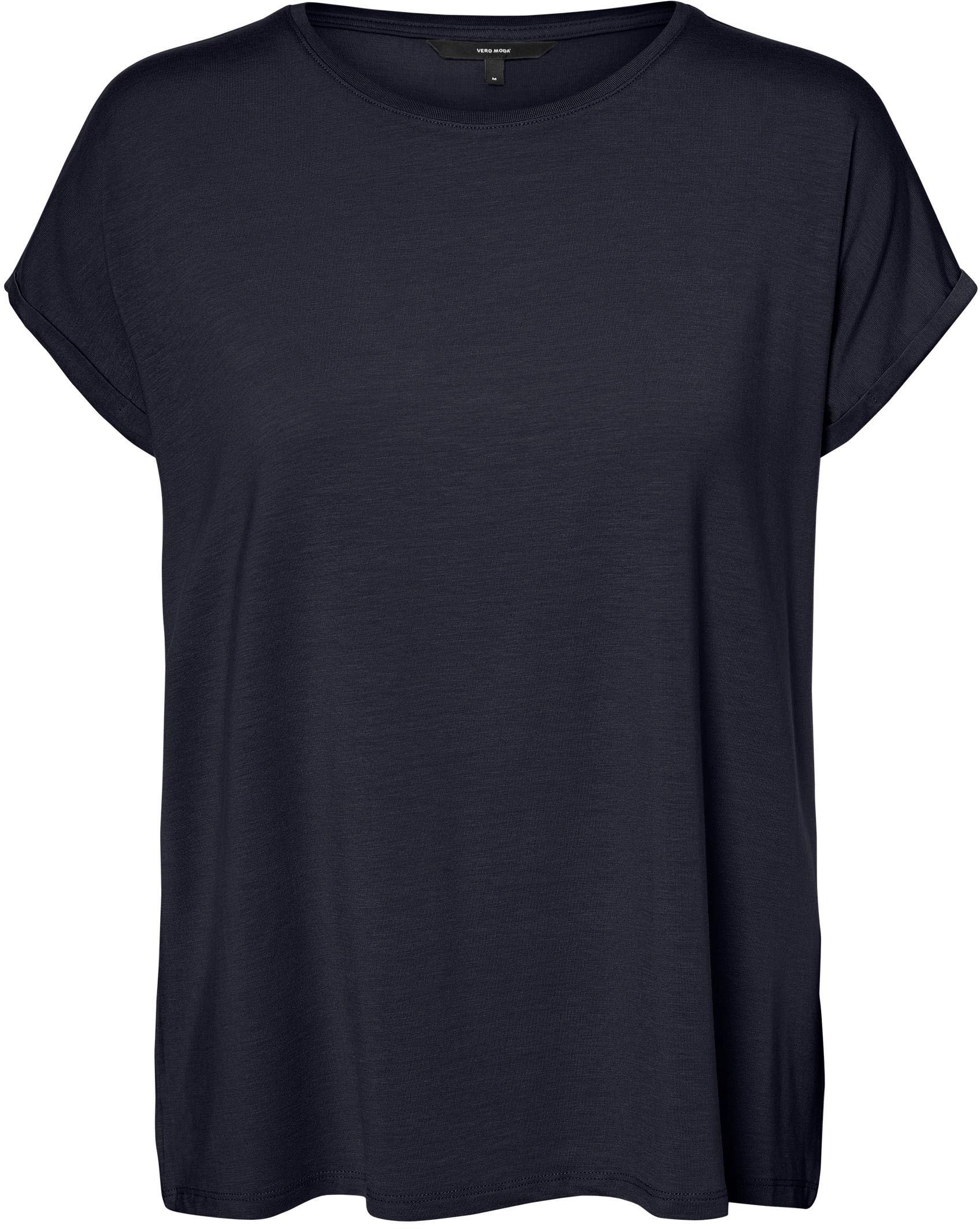 Vero Moda Rundhalsshirt »VMAVA PLAIN SS TOP GAJRS NOOS«