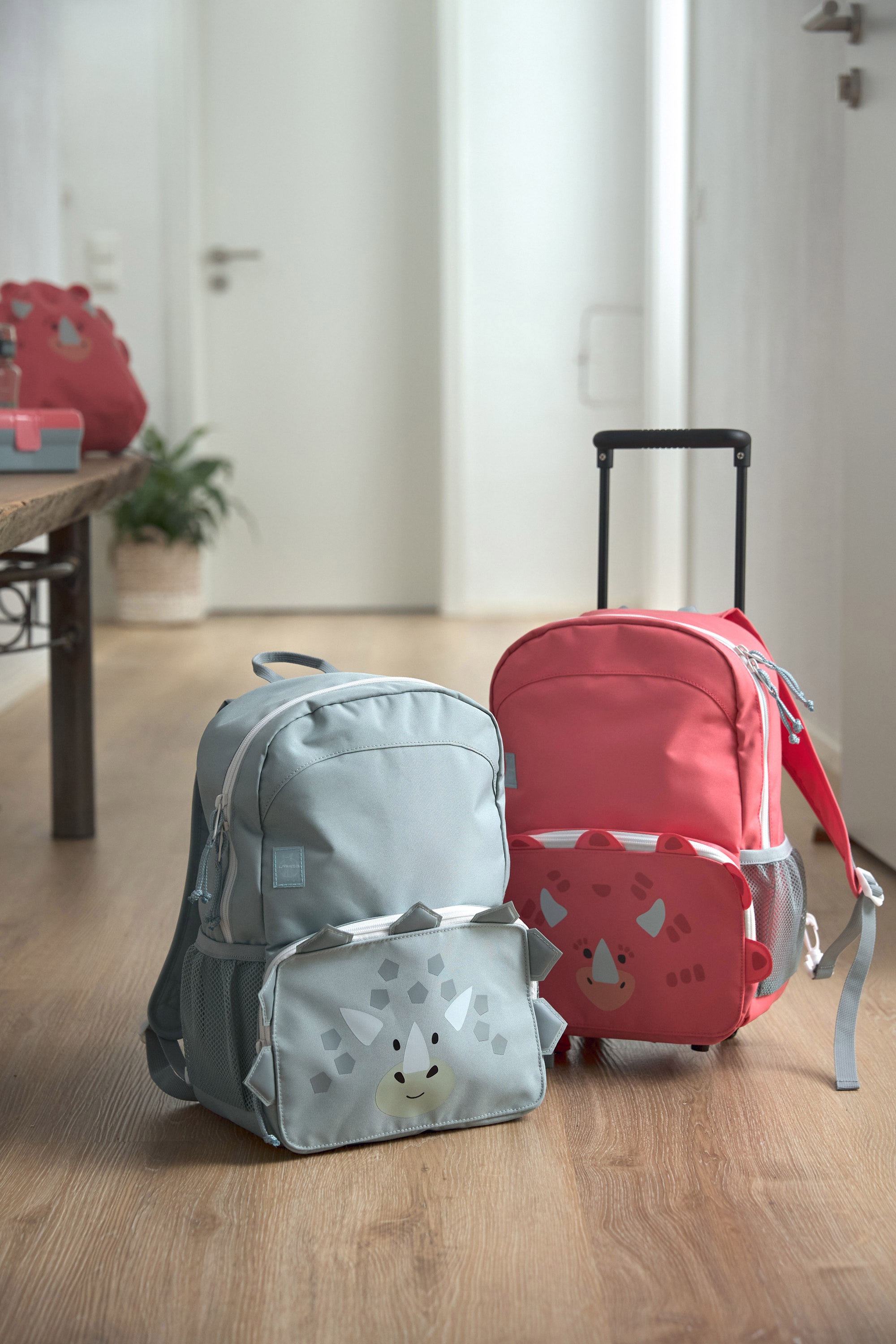 LÄSSIG Kinderrucksack »About Friends, Dino, green«, mit Trolleyfunktion