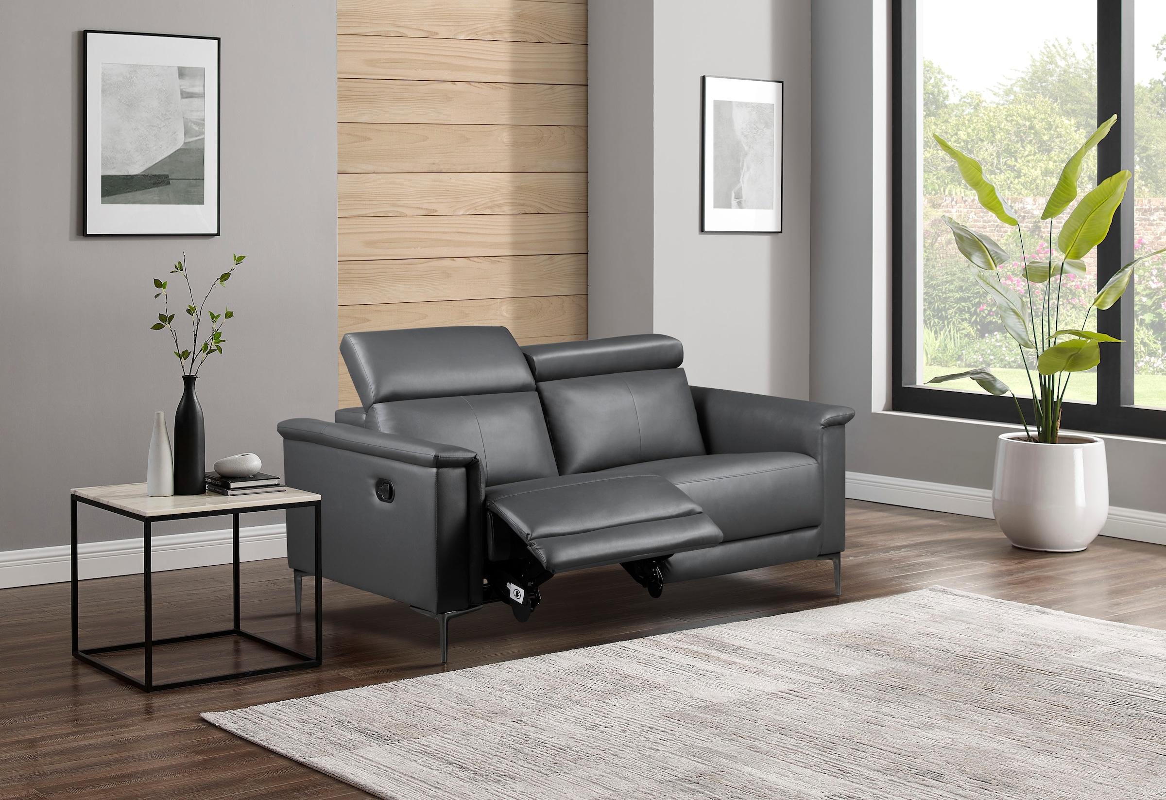 Home affaire 2-Sitzer »Lund« manueller od. elektrischer Relaxfunktion und USB-C,