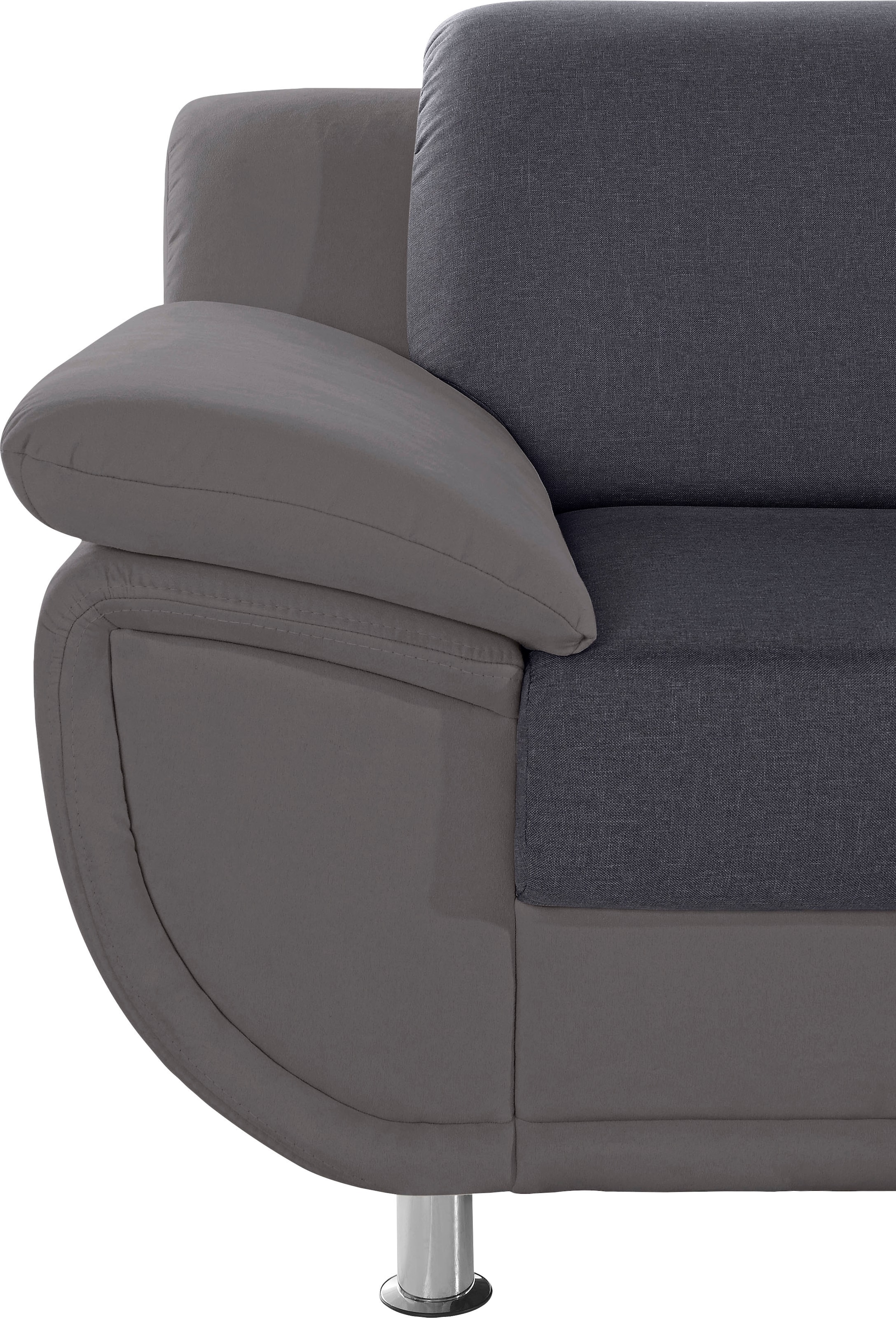 TRENDMANUFAKTUR Sessel »Rondo 3, Loungesessel, Breite 121cm« wahlweise mit komfortablem Federkern, mit extra breiten Armlehnen
