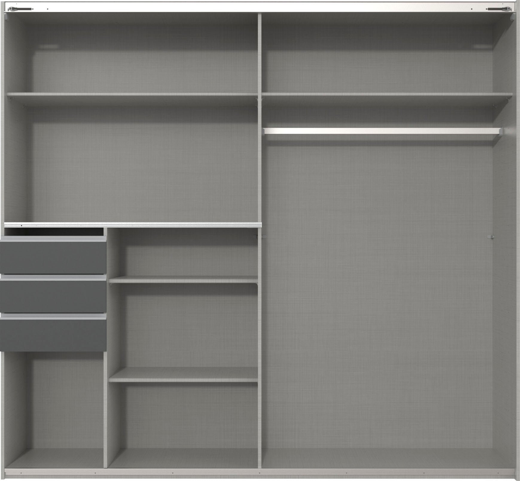 Wimex Schwebetürenschrank »Saigon«, mit Spiegeltür, 2 Türen, 225cm breit