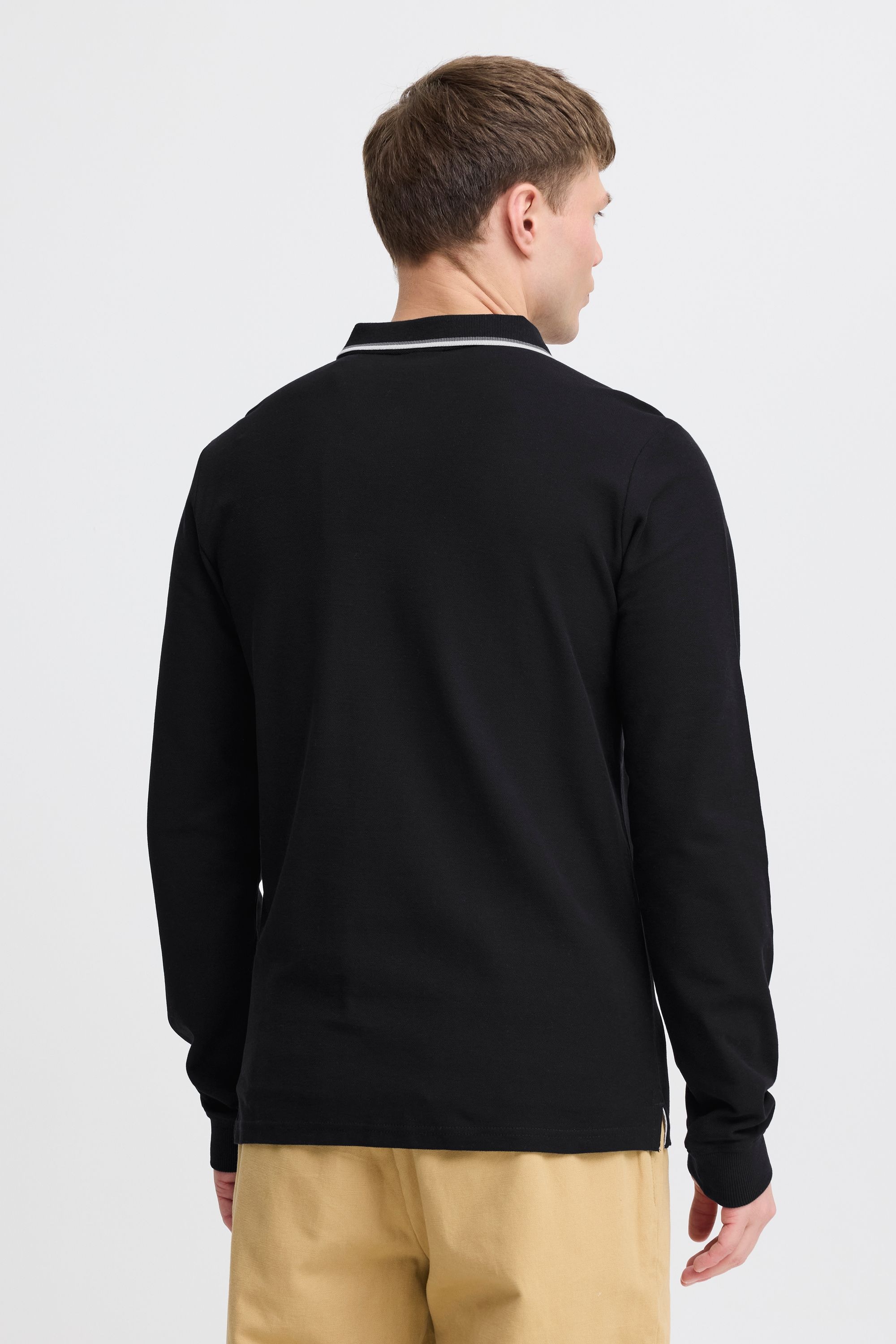 !Solid Langarm-Poloshirt »Langarm-Poloshirt SDHANGOR«